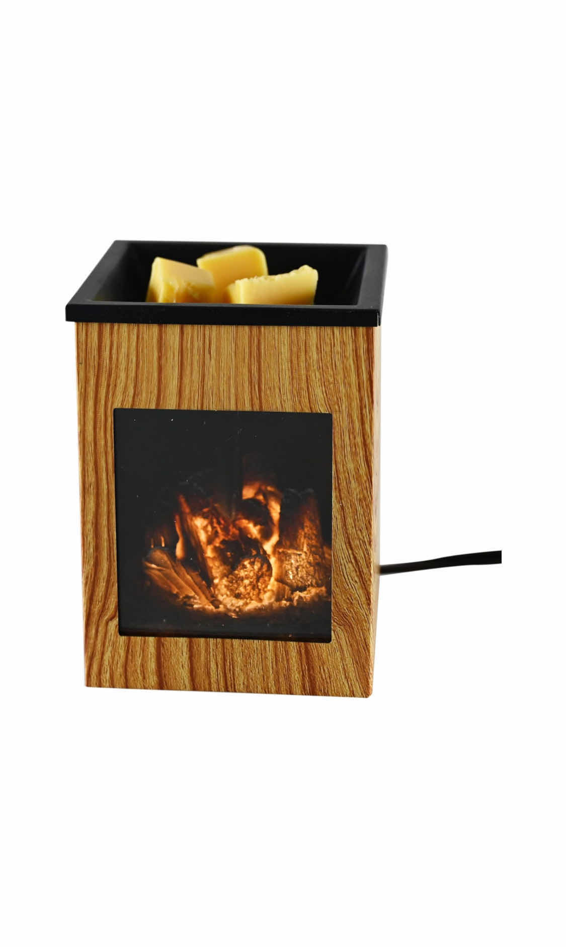 Photo 1 of BRAND NEW CASE OF HOME-X FAUX FIREPLACE WARMER, WAX MELTER, 4 1/4" x 4 1/4" x 6", FRUITWOOD