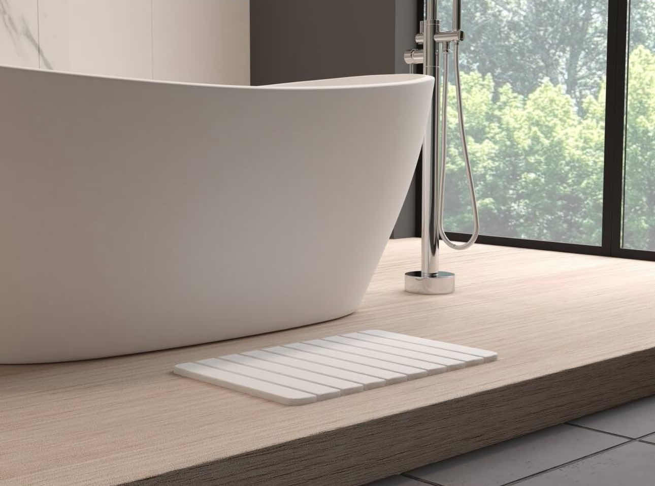 Photo 1 of  BRAND NEW DIATOMITE QUICK DRY STONE MEDIUM 24" x 15" BATH MAT IN WHITE