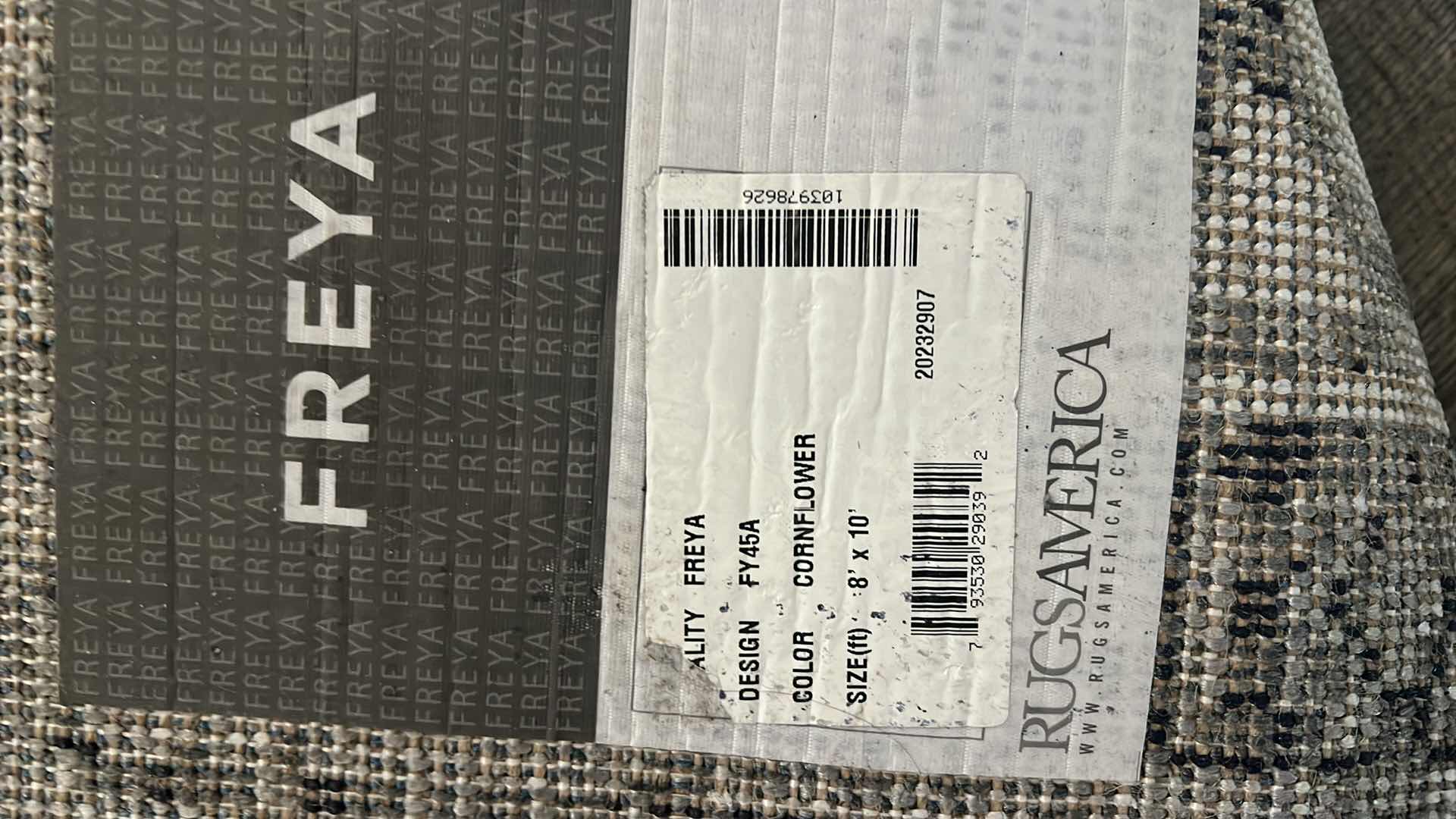 Photo 1 of FREYA 8x10 FROM RUGS AMERICA. BLACK GREY ABS CREAM.