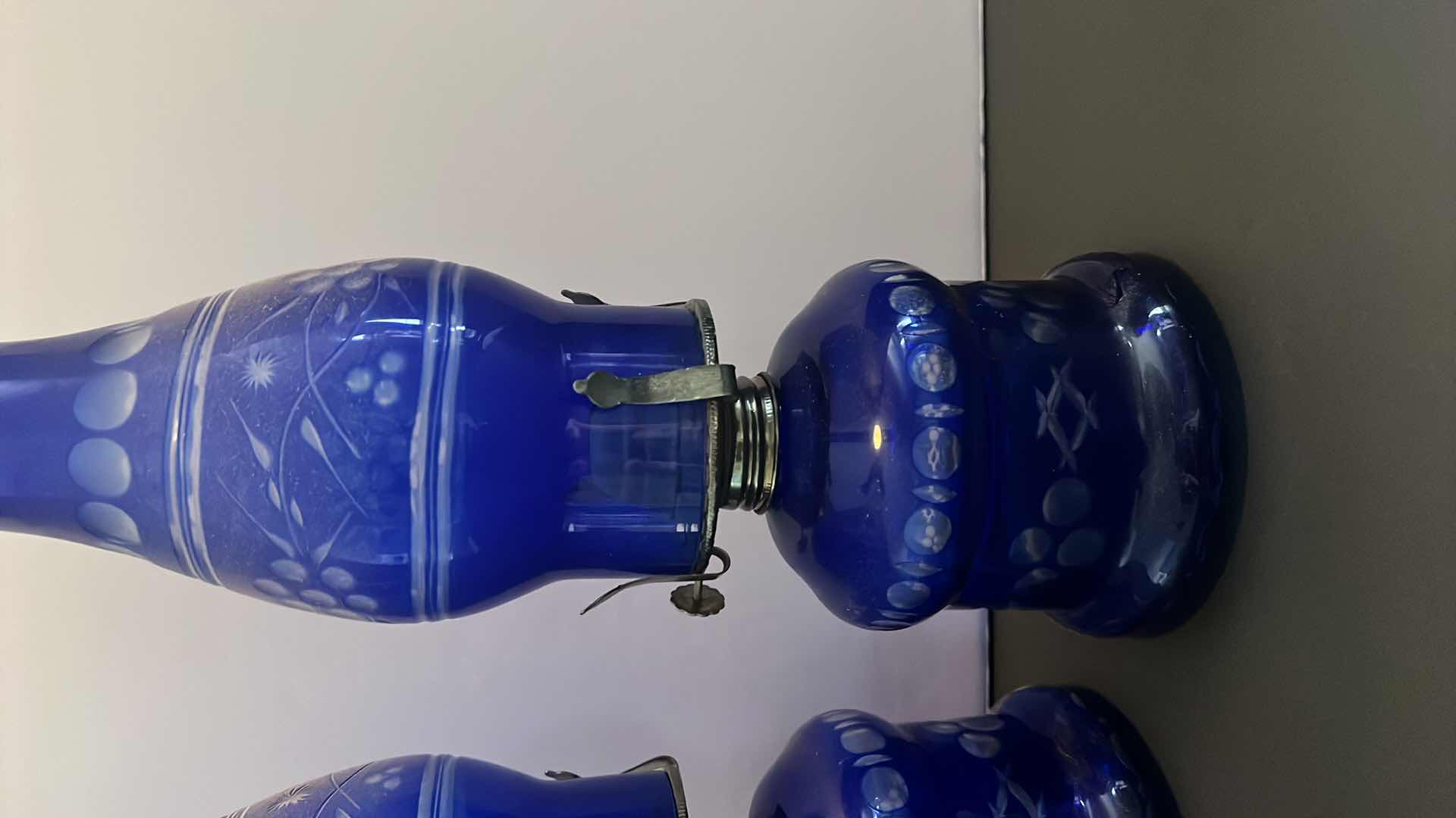 Photo 1 of BLUE DECORATIVE LANTERNS 12” H