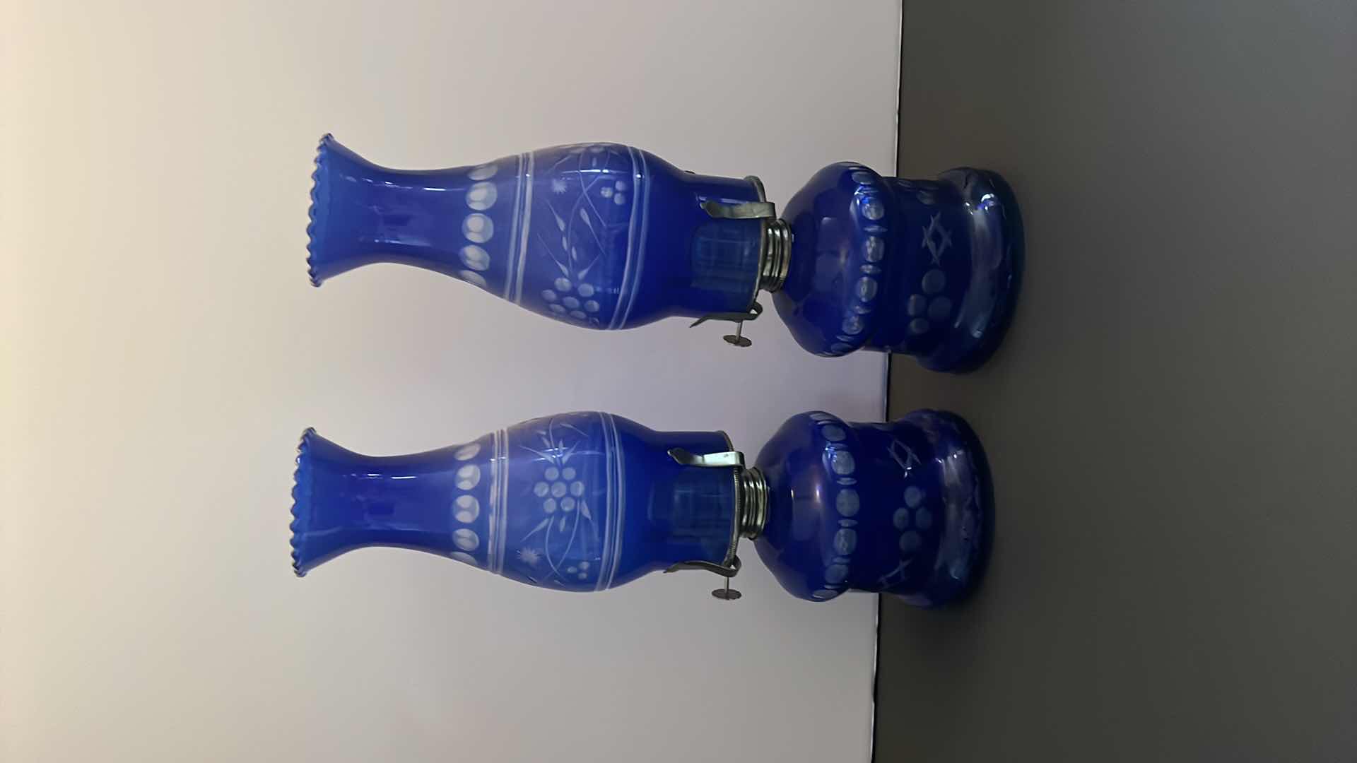 Photo 1 of BLUE DECORATIVE LANTERNS 12” H