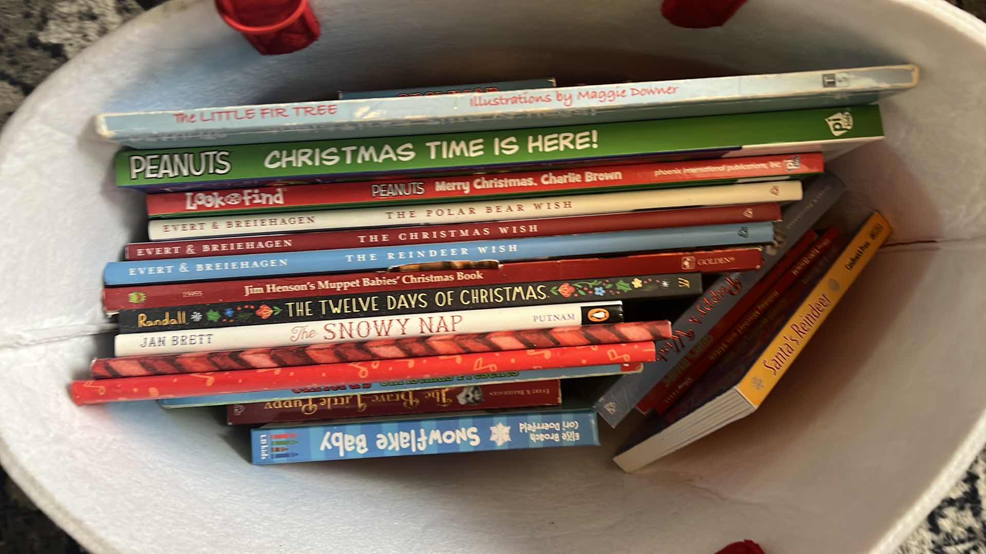 Photo 1 of CHILDRENS CHRISTMAS BOOKS.  CONTENTS OF BAG
