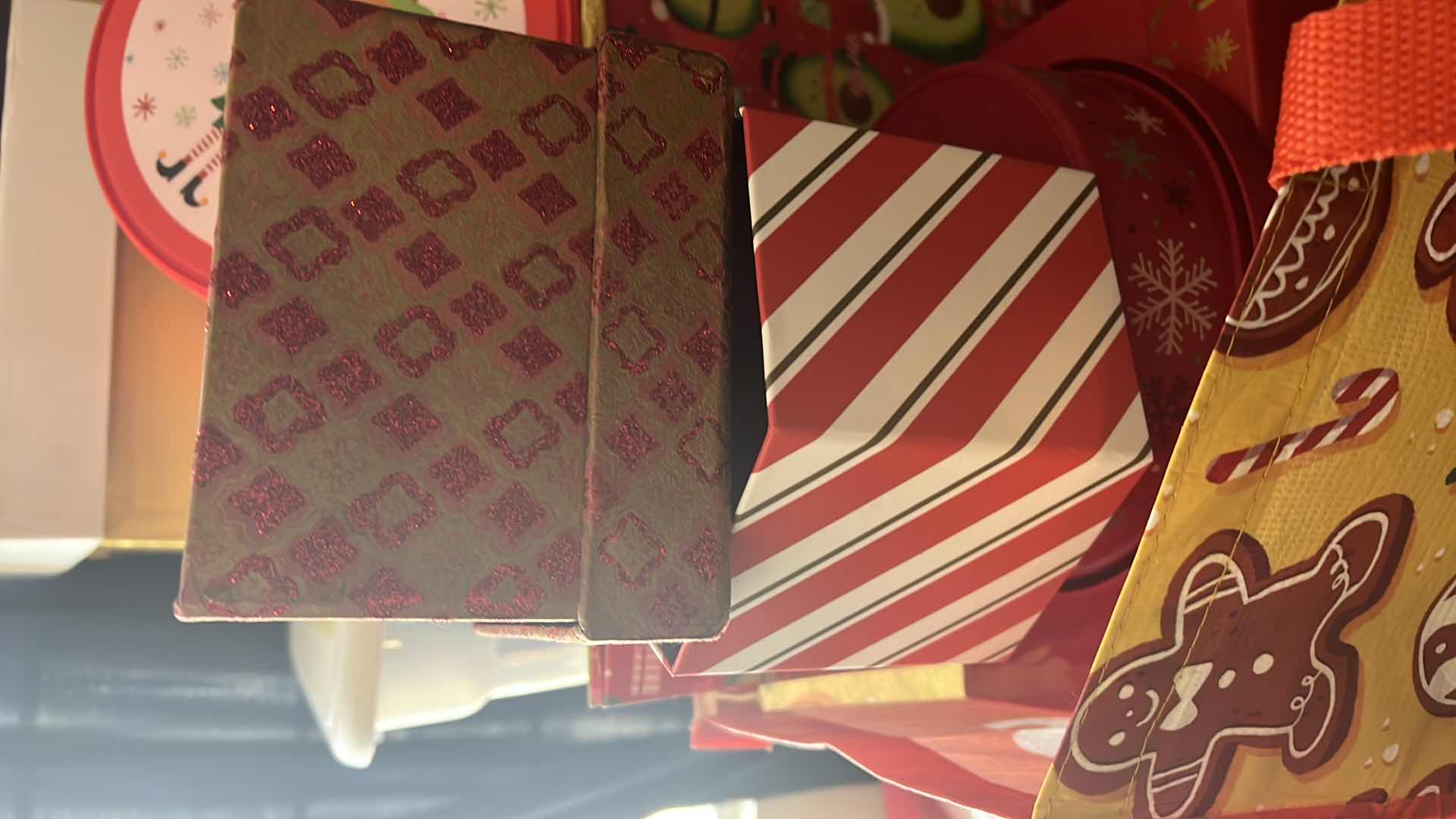 Photo 2 of CONTENTS OF BAG-CHRISTMAS GIFT BAGS AND BOXES.