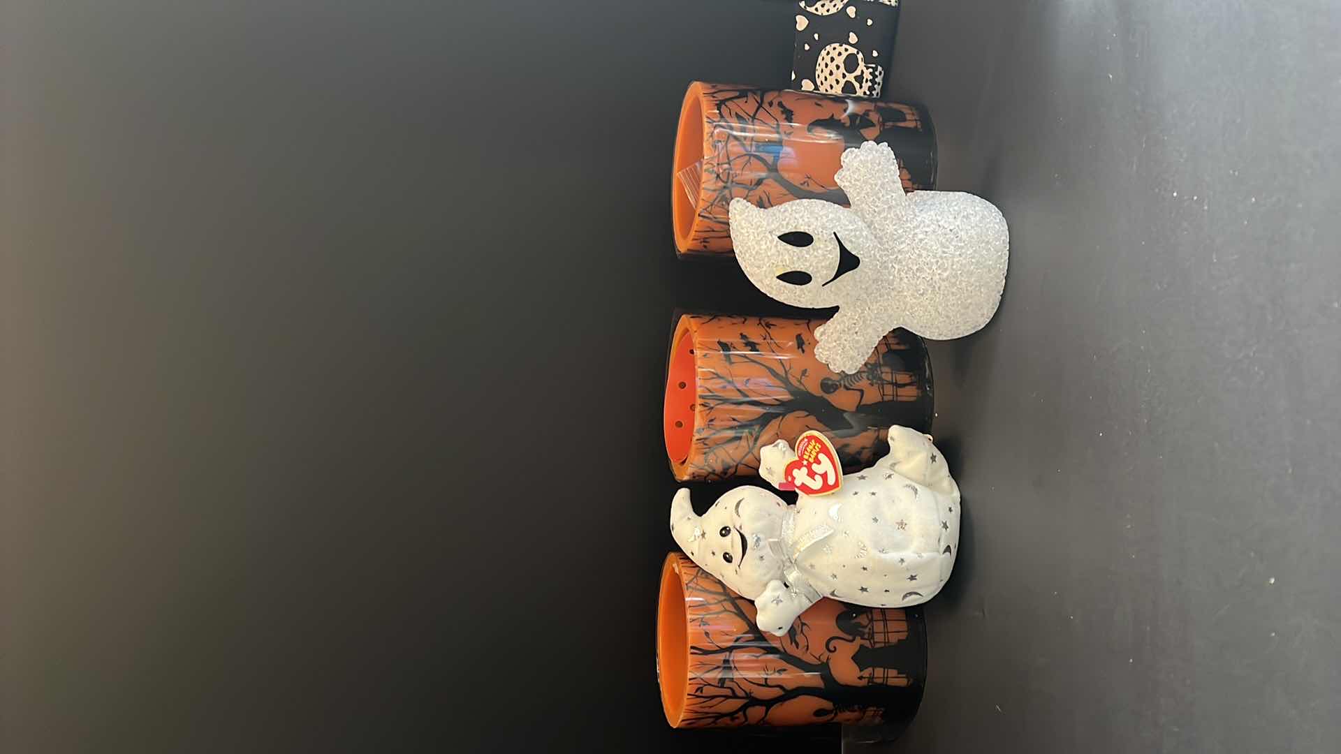 Photo 1 of HALLOWEEN DECOR, CANDLE HOLDER AND GHOSTS