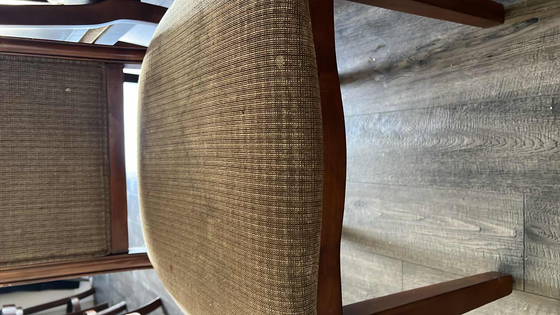 Photo 1 of DINING ROOM CHAIR WITH MARBLE INLAY. 5 TOTAL IN SET (EACH SOLD SEPARATELY) MATCHES TABLE THAT IS SOLD SEPARATELY