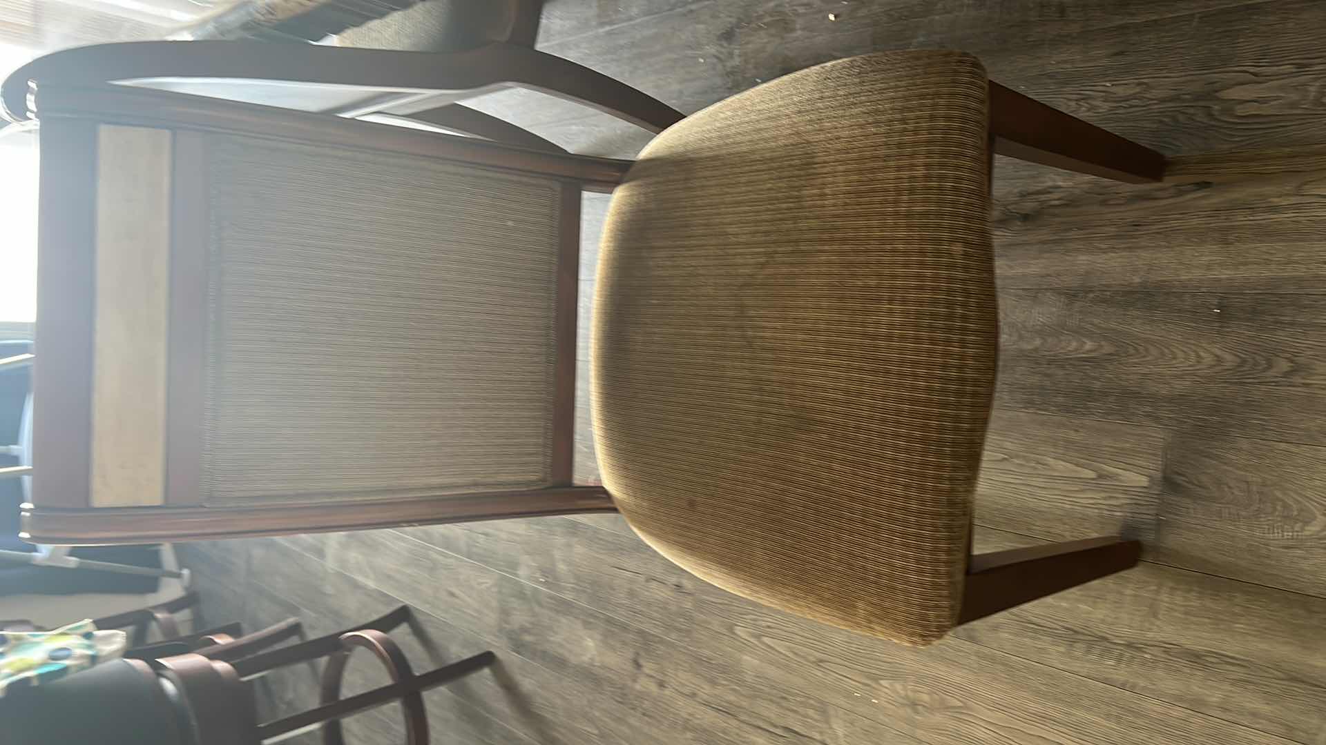 Photo 1 of DINING ROOM CHAIRS. WITH MARBLE INLAY. 5 TOTAL IN SET, EACH SOLD SEPARATLE. MATCHES TABLE THAT IS SOLD SEPARATELY