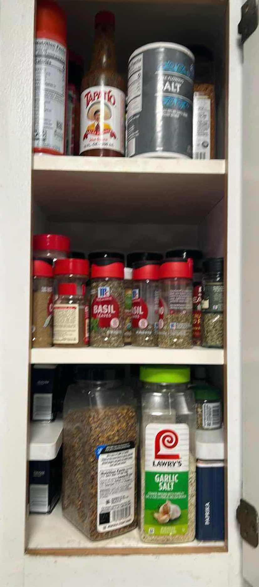 Photo 1 of CONTENTS OF SPICE CABINET