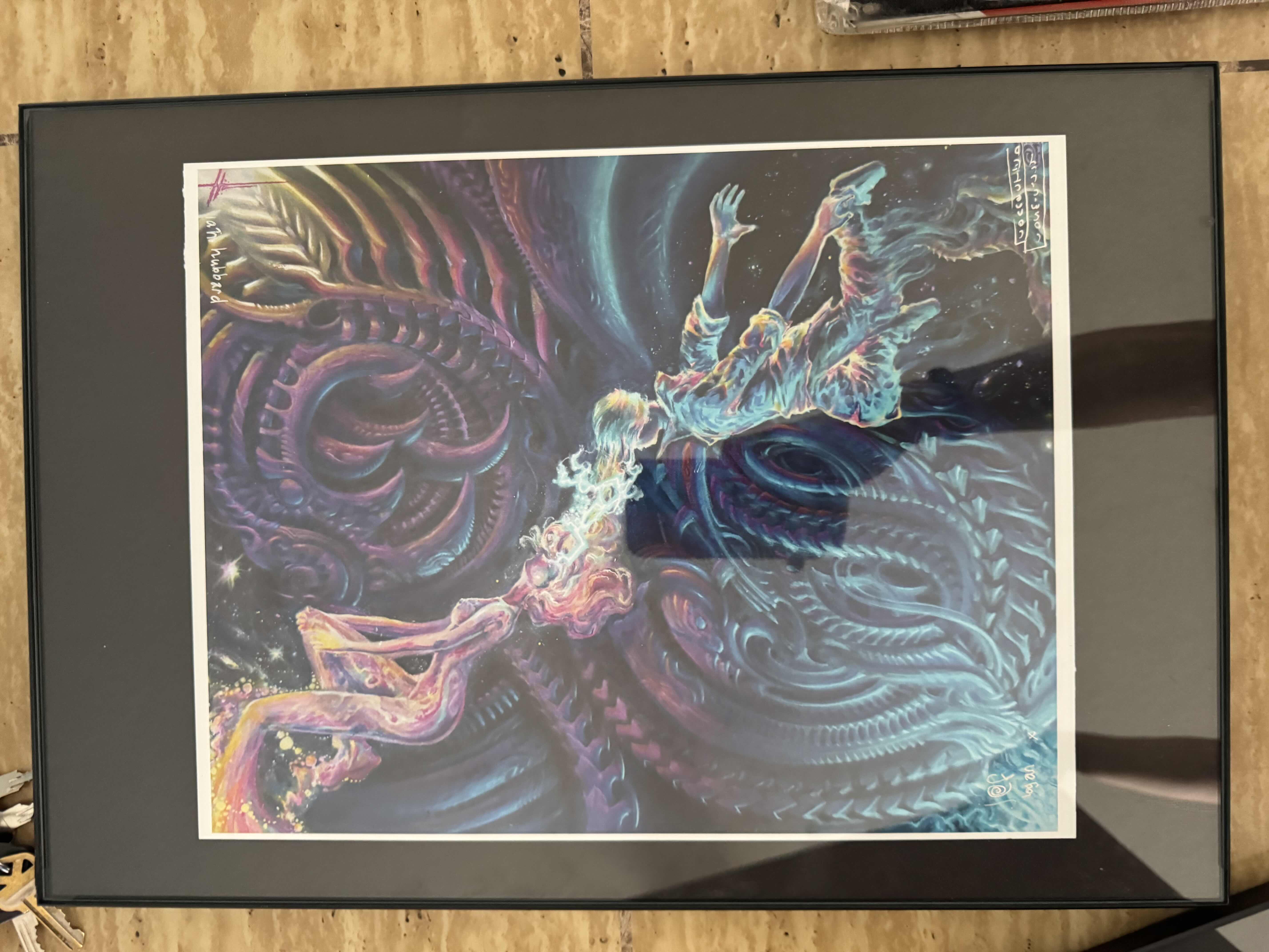 Photo 1 of ART BY JEF LOGAN FRAMED 2 ITEMS 
19”H X 13”W