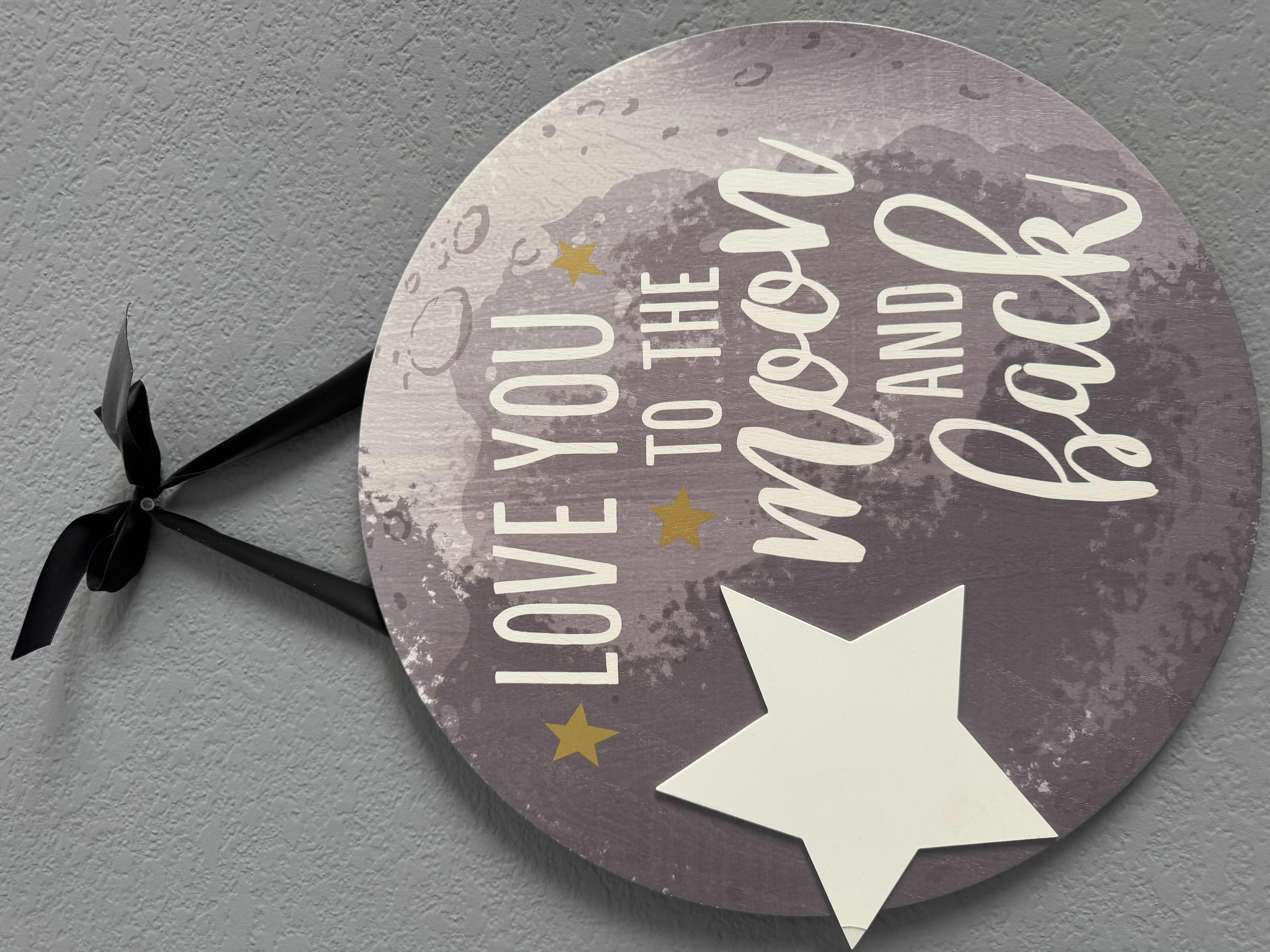Photo 1 of 29
HALLMARK WALL DECOR, WALL SIGN, “LOVE YOU TO THE MOON AND BACK”
15.5” DIAMETER