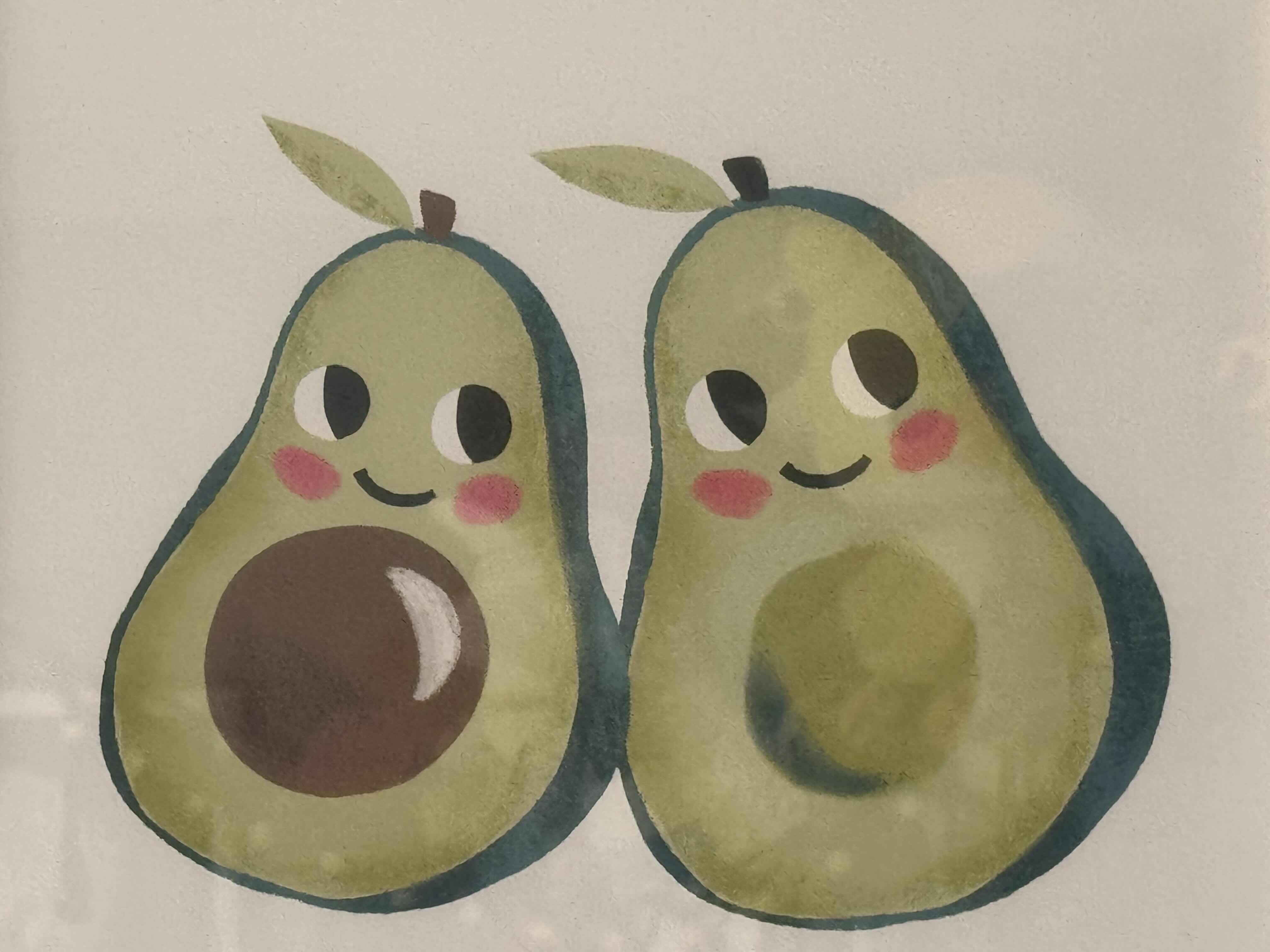 Photo 1 of FRAMED PRINT “LET’S AVOCUDDLE” ARTWORK 17”L X 13”W