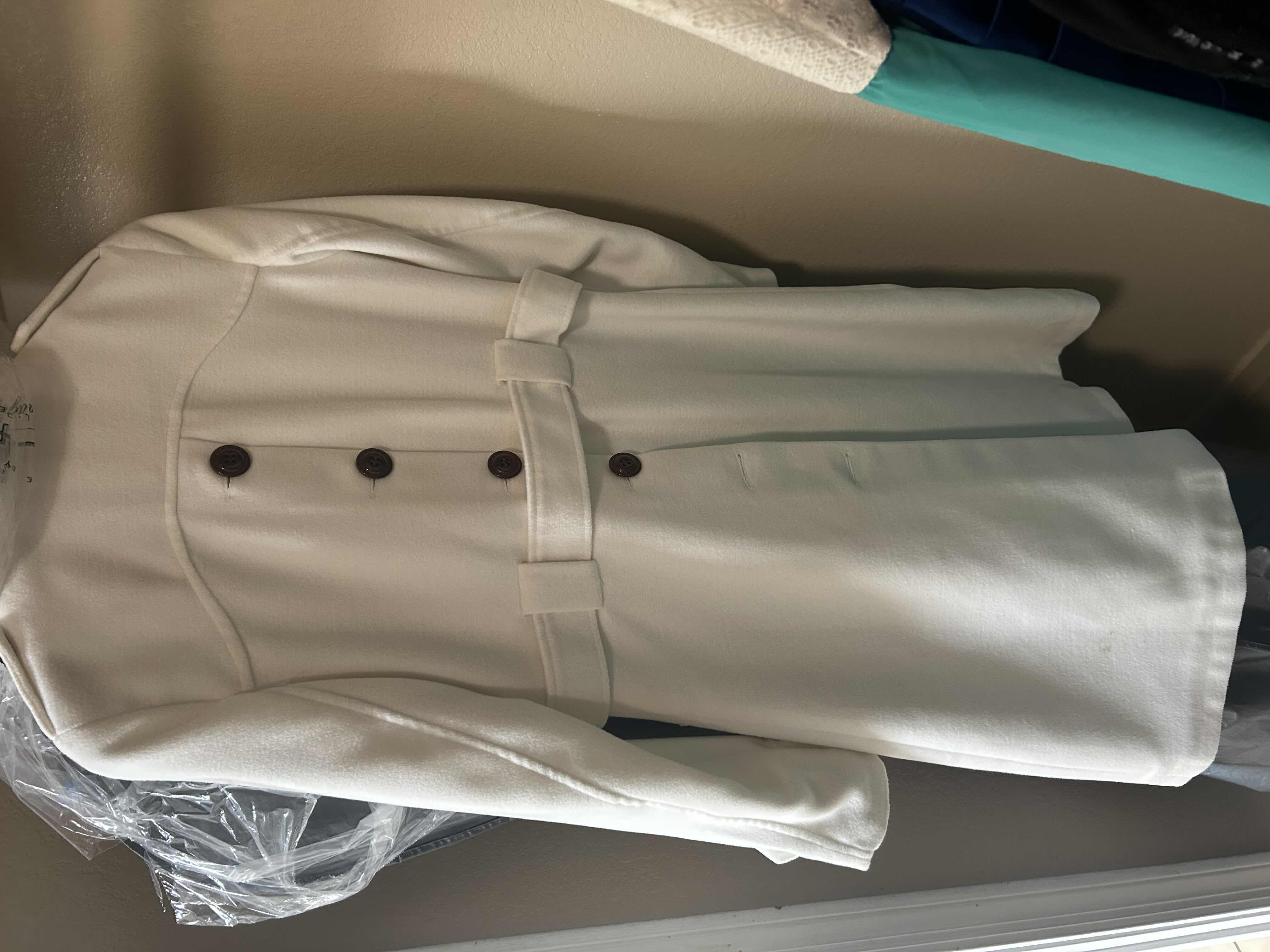 Photo 1 of CREAM PEA COAT SIZE SMALL