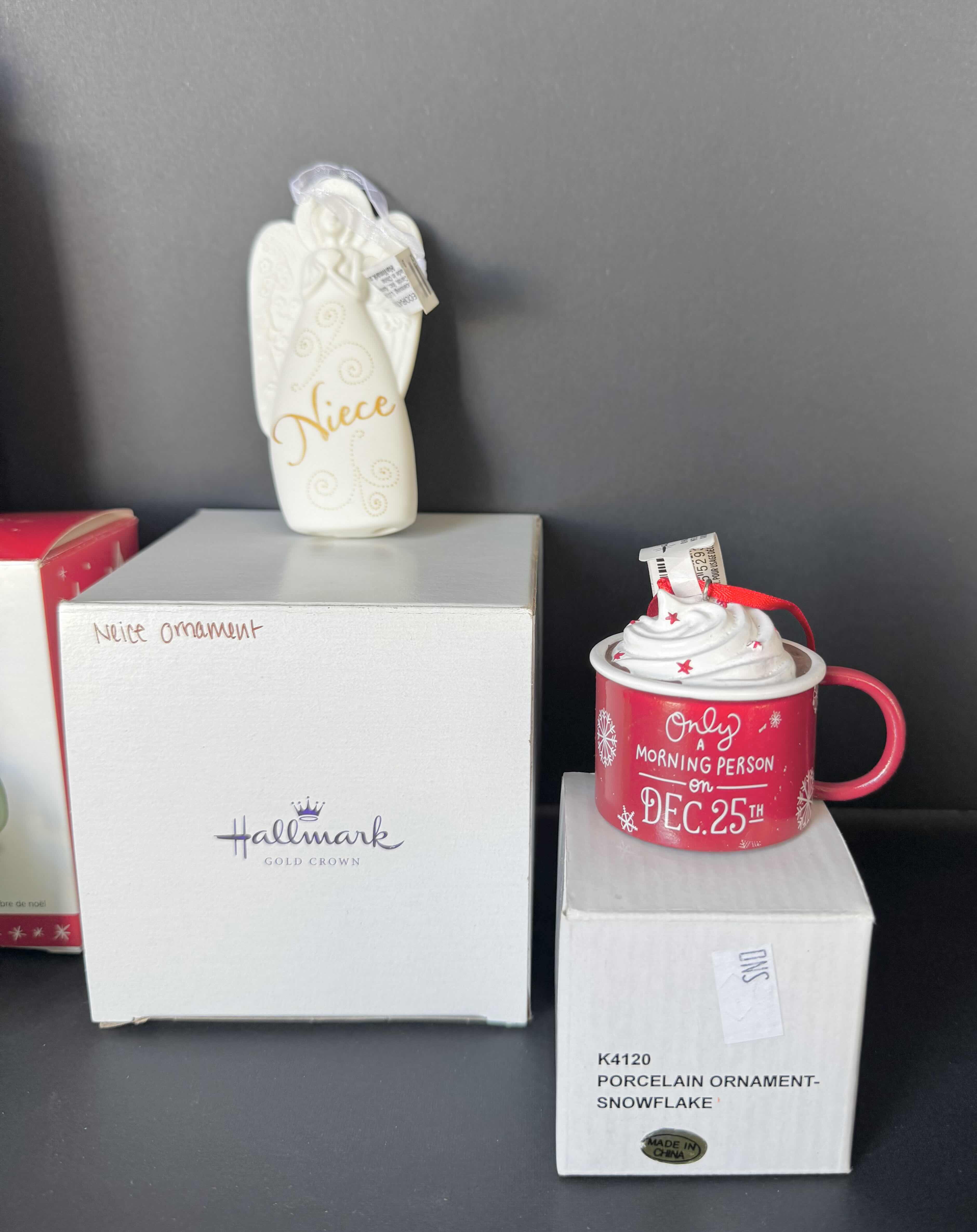 Photo 3 of ASSORTED HALLMARK CHRISTMAS TREE ORNAMENTS 5 ITEMS