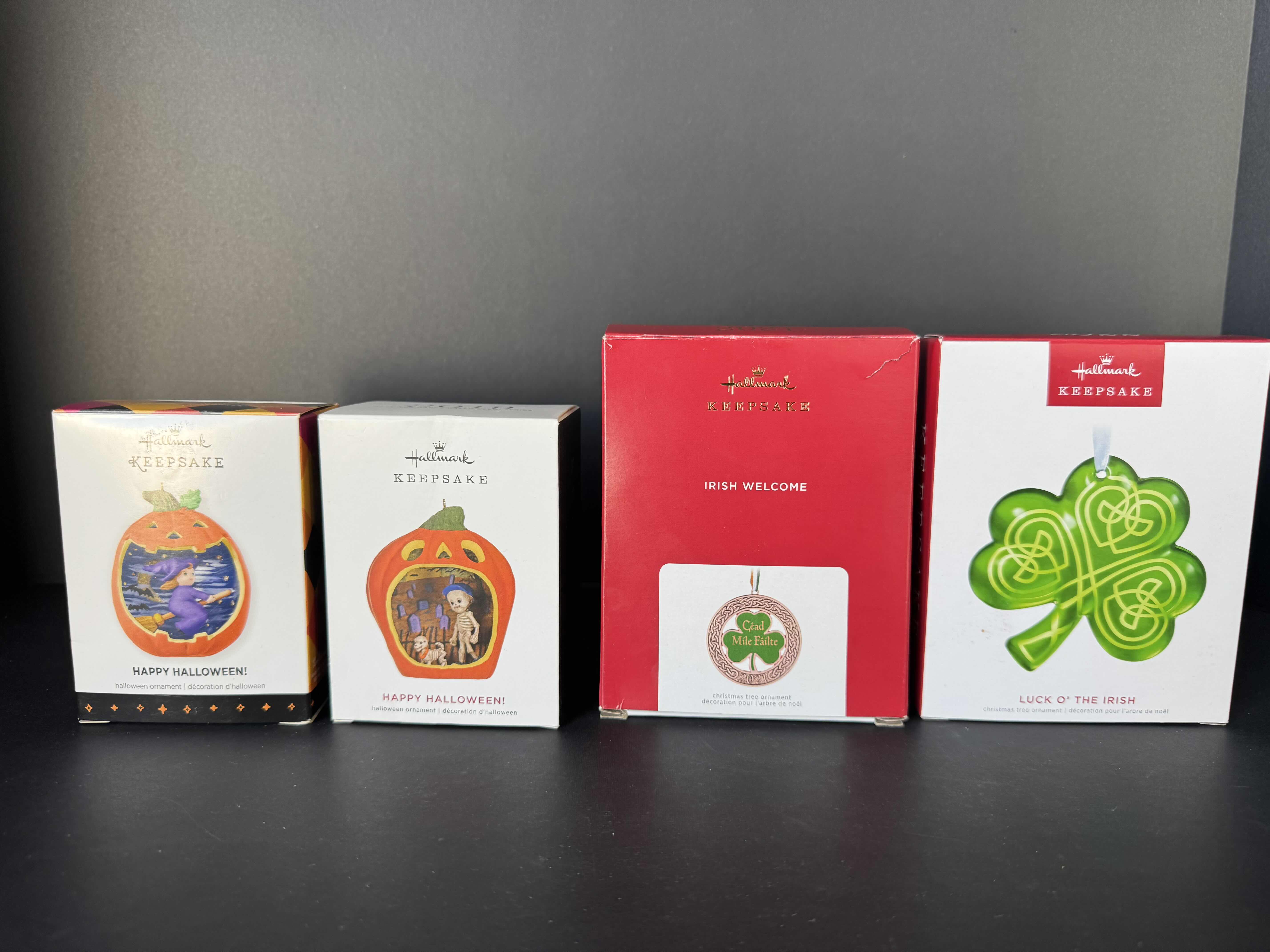 Photo 1 of ASSORTED HALLMARK TREE ORNAMENTS 4 ITEMS