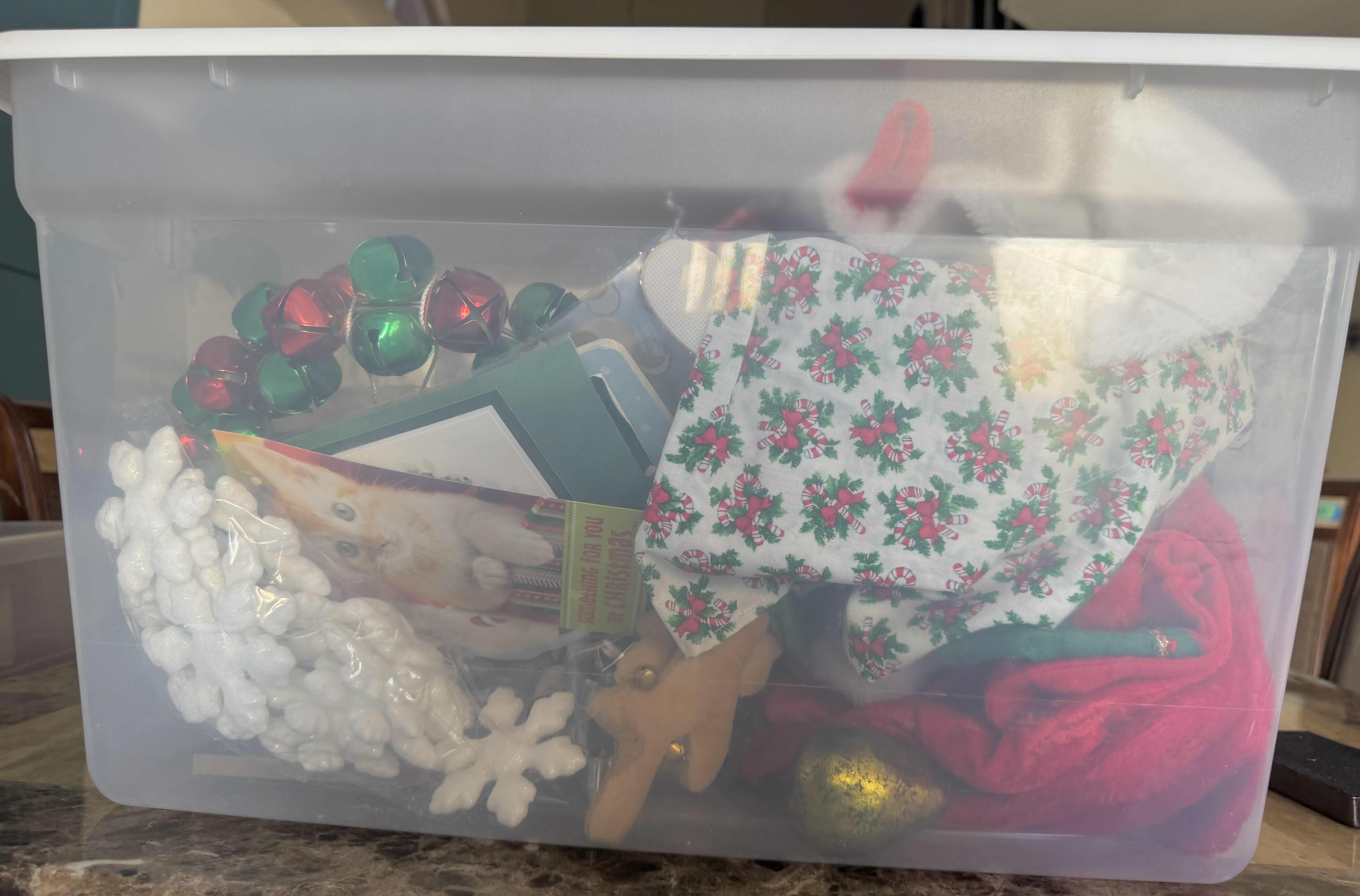 Photo 3 of CONTENTS OF CONTAINER-ASSORTED CHRISTMAS DECORATIONS, HOLIDAY SEASON ASSORTMENT.
