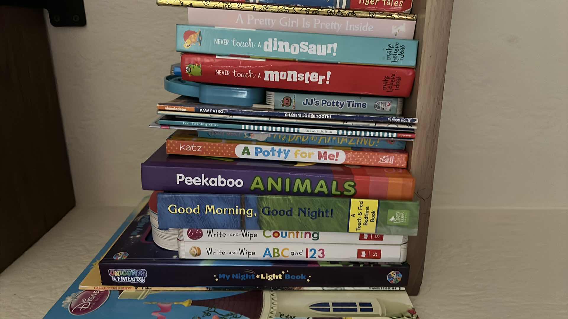 Photo 1 of CONTENTS OF SHELF-CHILDRENS BOOKS TODDLER AND BABY BOOKS.
