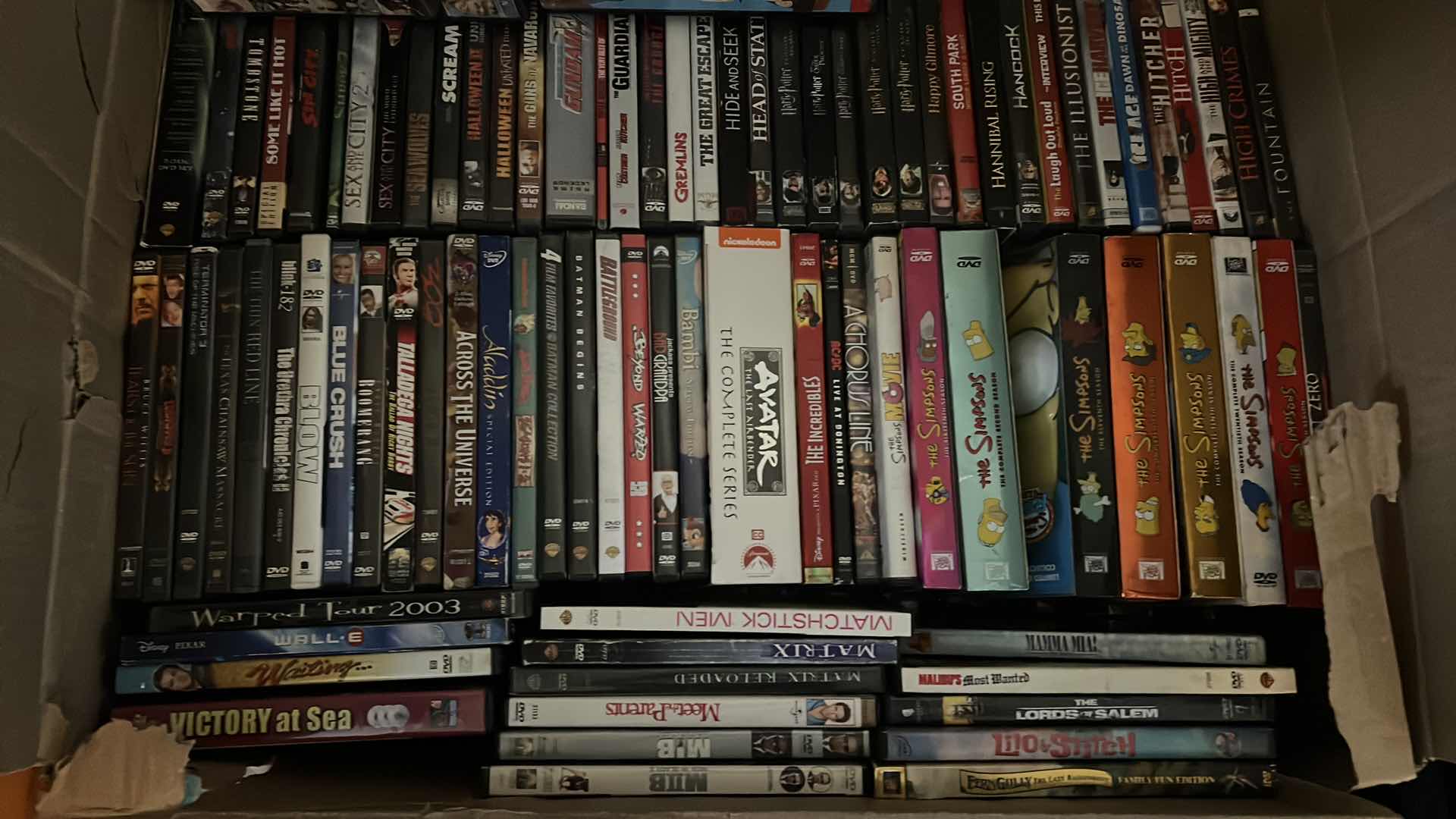 Photo 1 of CONTENTS OF BOX. DVDS