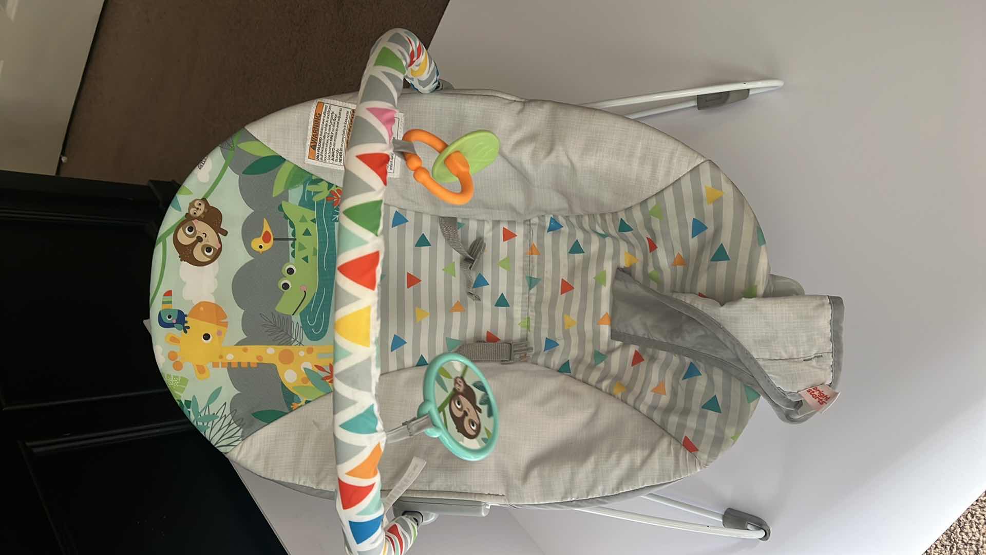 Photo 1 of BABY BOUNCY SEAT, WITH MOBILE.