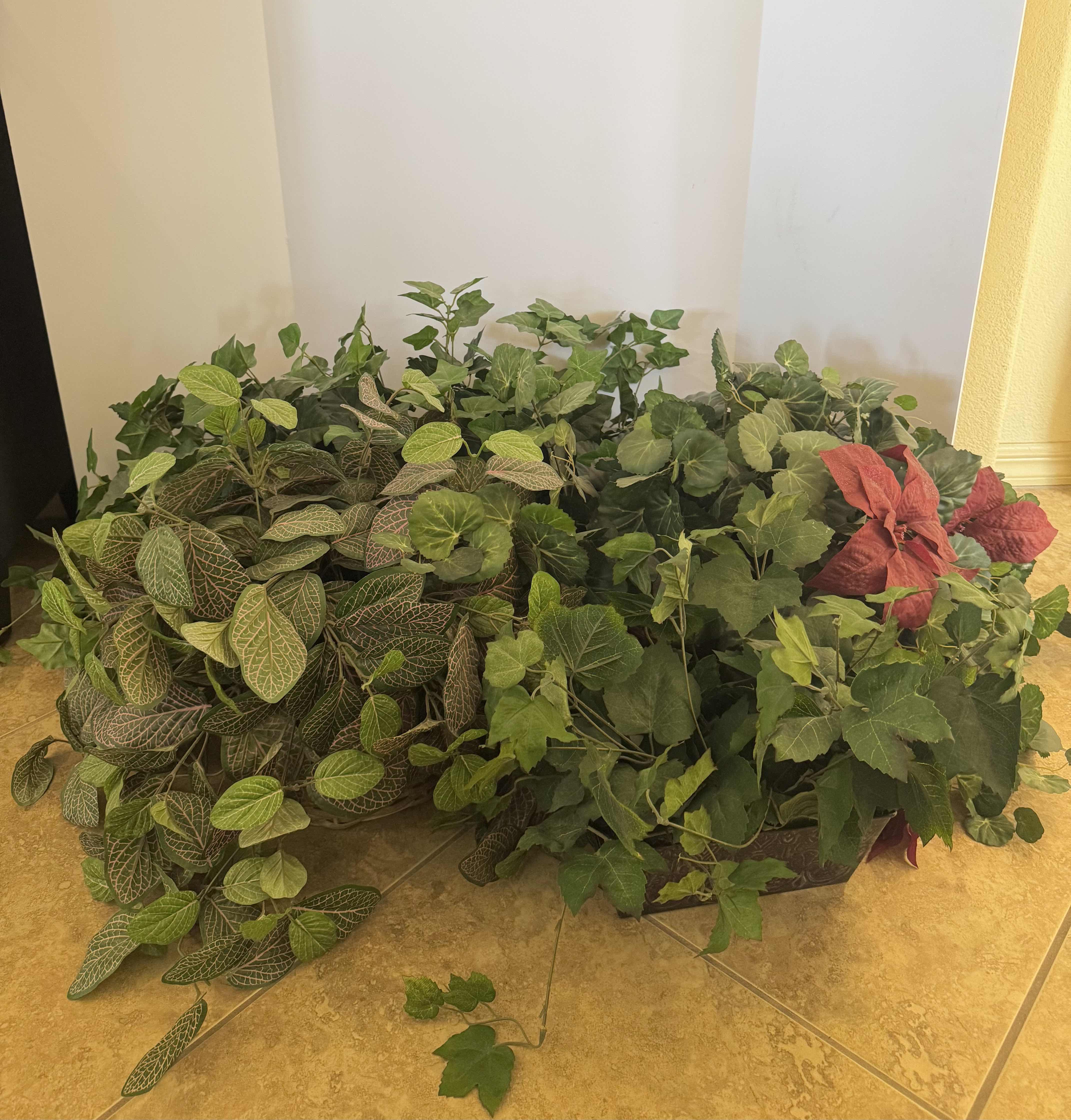 Photo 1 of ASSORTED DECORATIVE FAUX PLANTS, 4 ITEMS