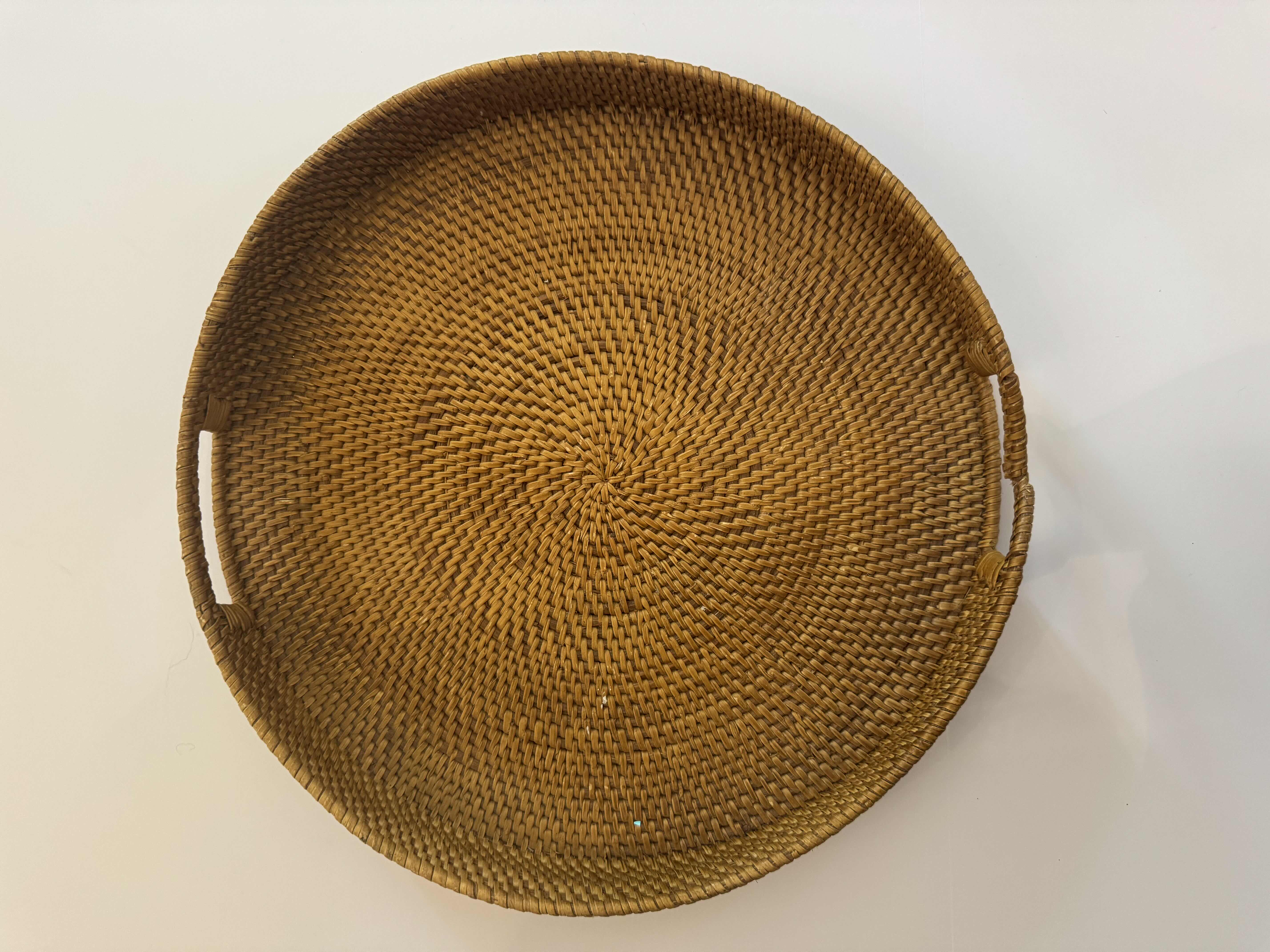 Photo 1 of DECORATIVE TABLE MAT AND BASKET,
MAT 35”H X 15”W, BASKET 15”D