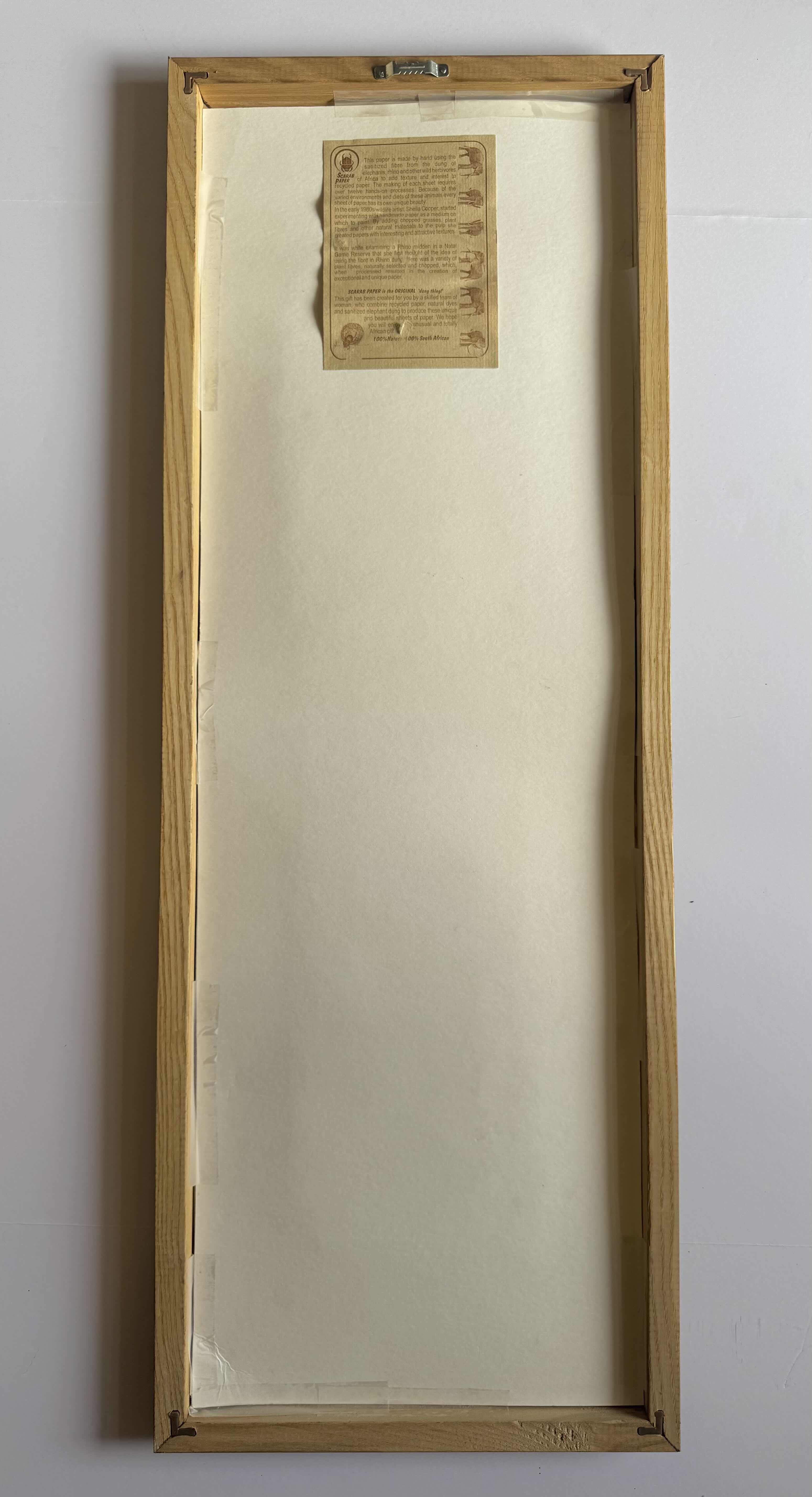 Photo 2 of DECORATIVE NUDE CARVED ARTWORK, HANDMADE IN AFRICA FRAMED WALL DECOR, 32”H X 12”W