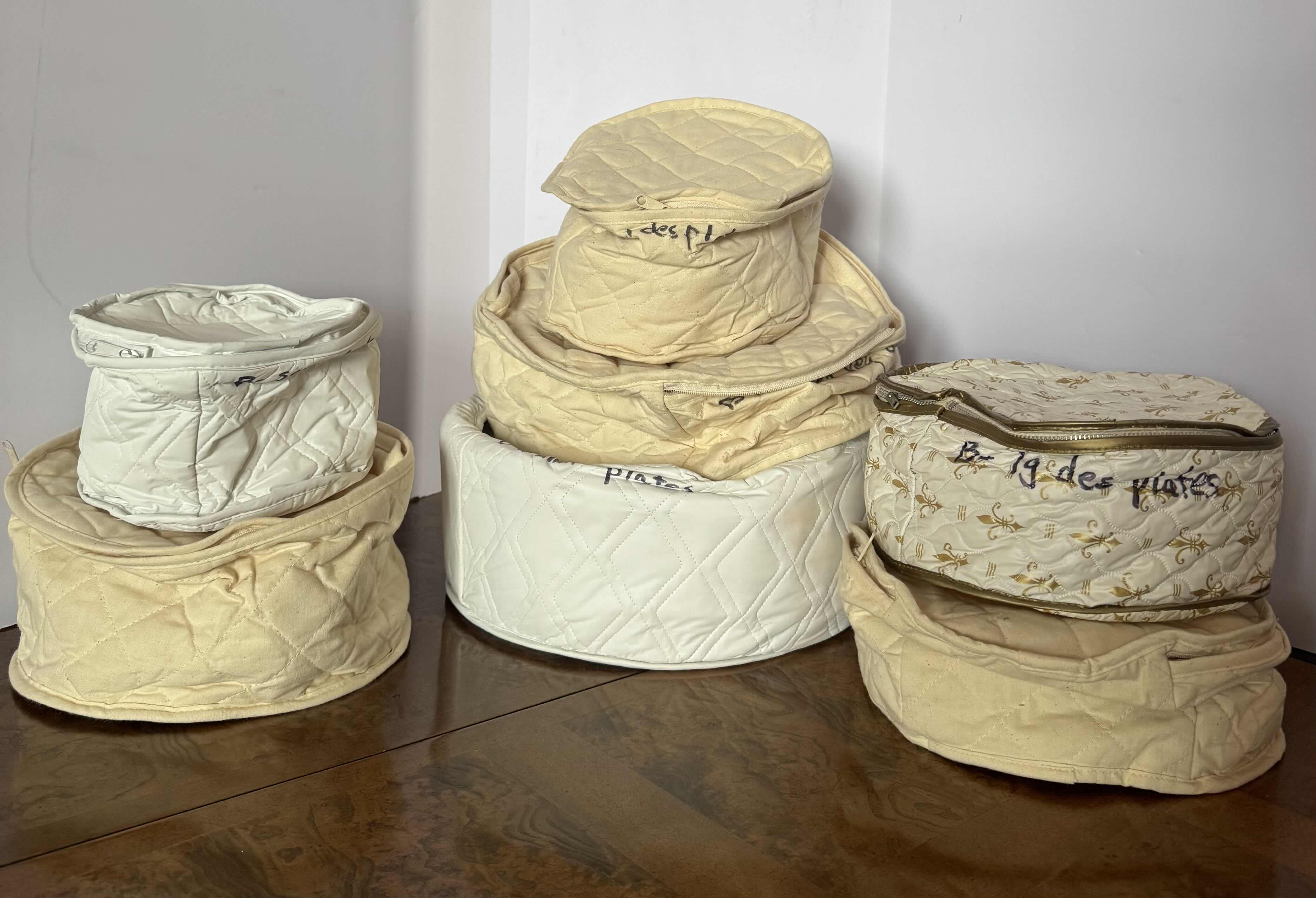 Photo 1 of 14 PIECE ASSORTED COVERS FOR FINE CHINA. COVERS ONLY