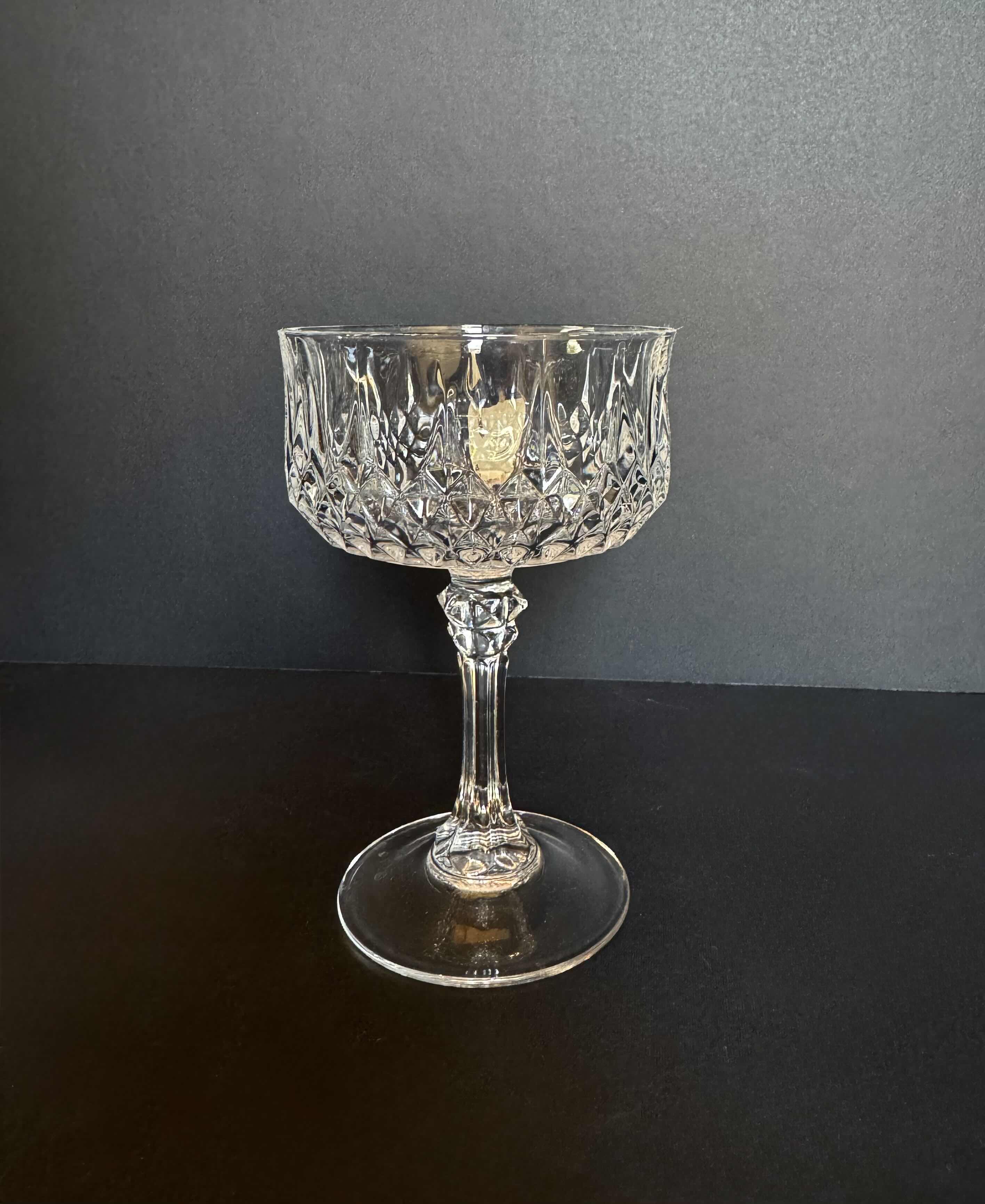 Photo 1 of CRYSTAL D’ARQUES LONGCHAMP DIAMAX DOUBLE OLD FASHIONED GLASS, 6 PIECES 
5.5”H X 3.5”D