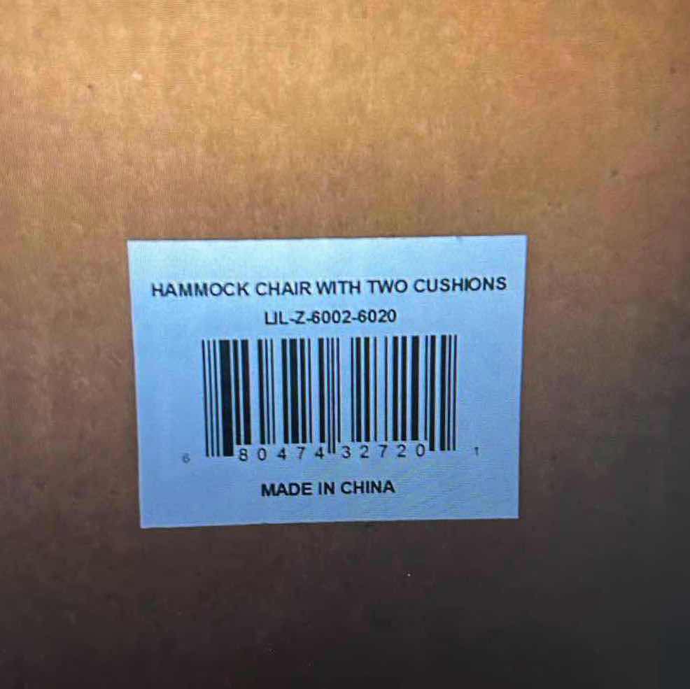 Photo 1 of 103 BRAND NEW-ARAD COLORFUL INDOOR OUTDOOR RAINBOW HAMMOCK SEAT WITH 2 PILLOWS. WITH 2 CUSHIONS.