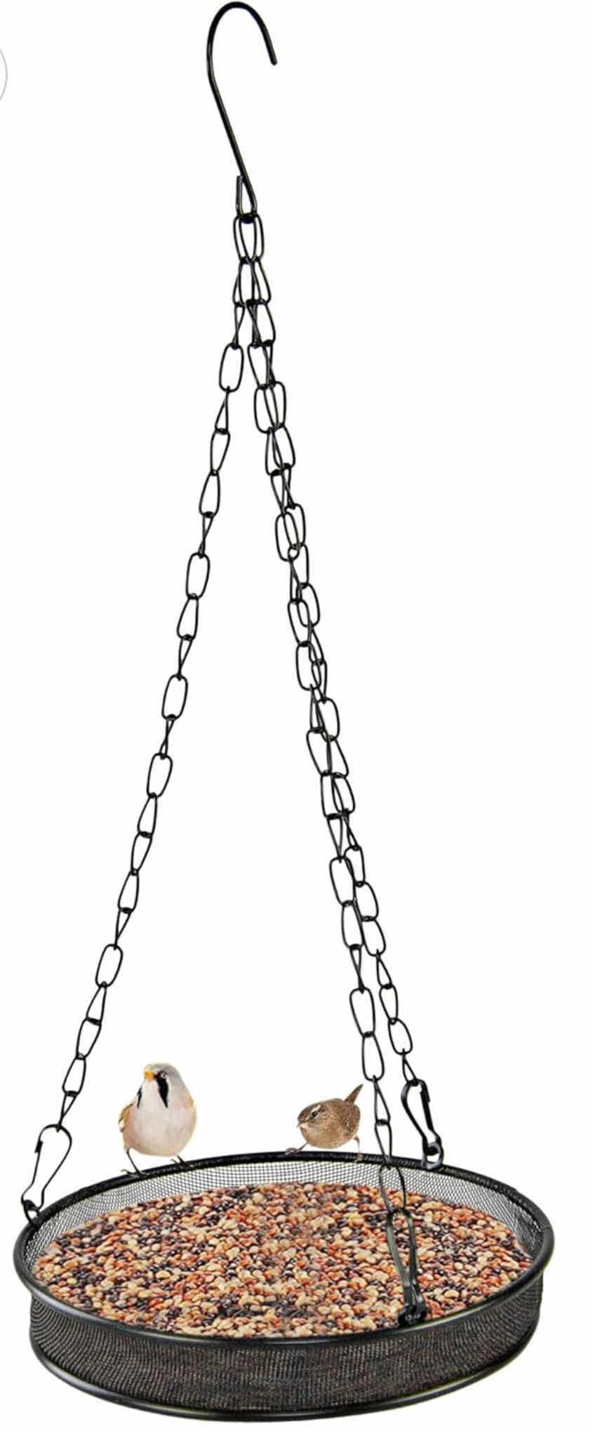 Photo 1 of BRAND NEW CASE OF HOME-X ROUND MESH HANGING BIRD FEEDER, EASY-FILL OUTDOOR BIRD FEEDER, SHALLOW OPEN DISH WITH 7”, Black