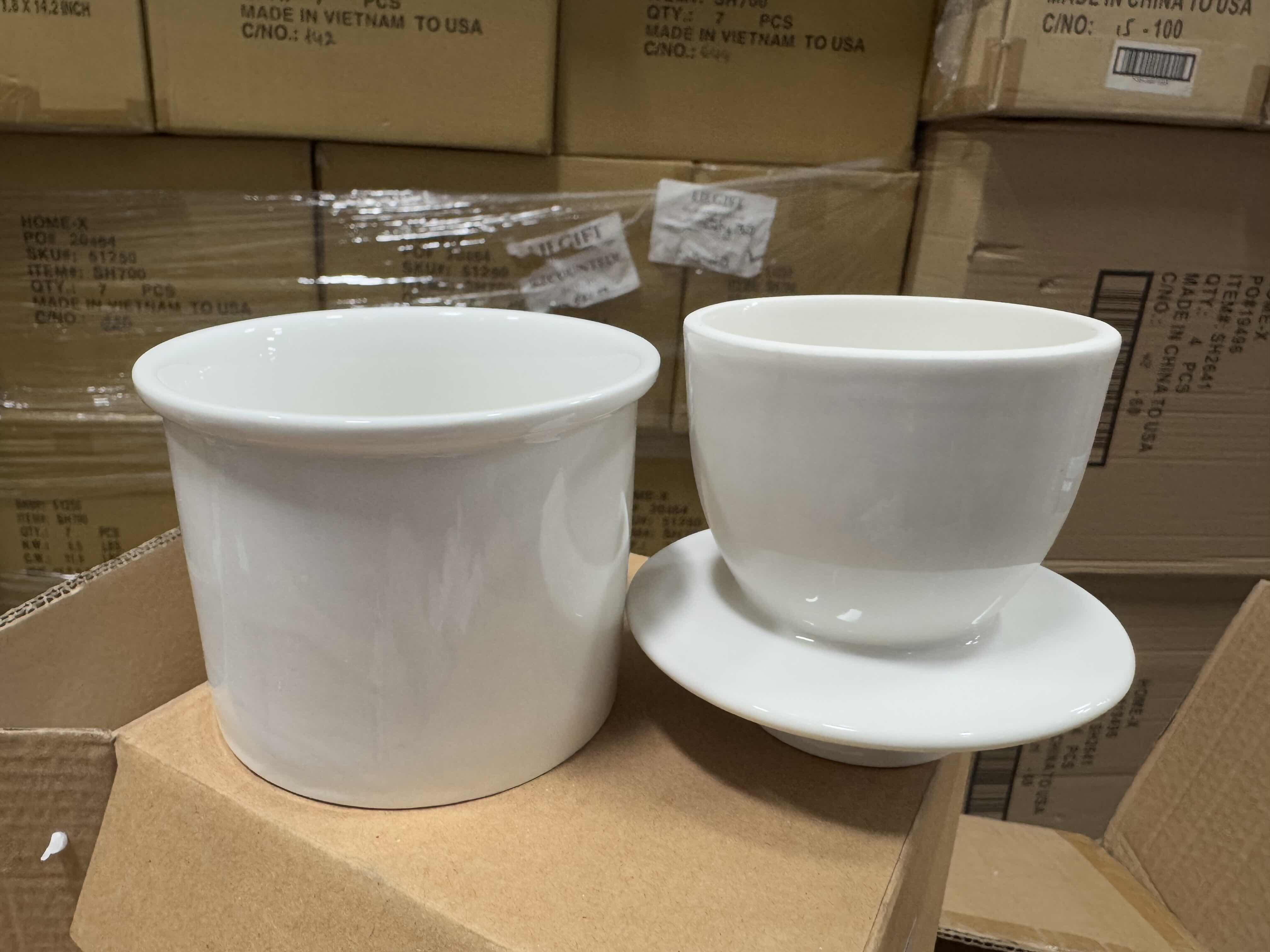 Photo 1 of BRAND NEW CASE OF HOME-X BUTTER CROCK, WHITE