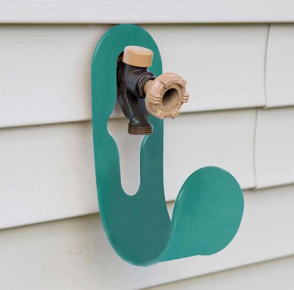 View 1 of BRAND NEW CASE OF 50 HOME-X  WALL MOUNTED FAUCET HOSE HOLDER (GREEN)