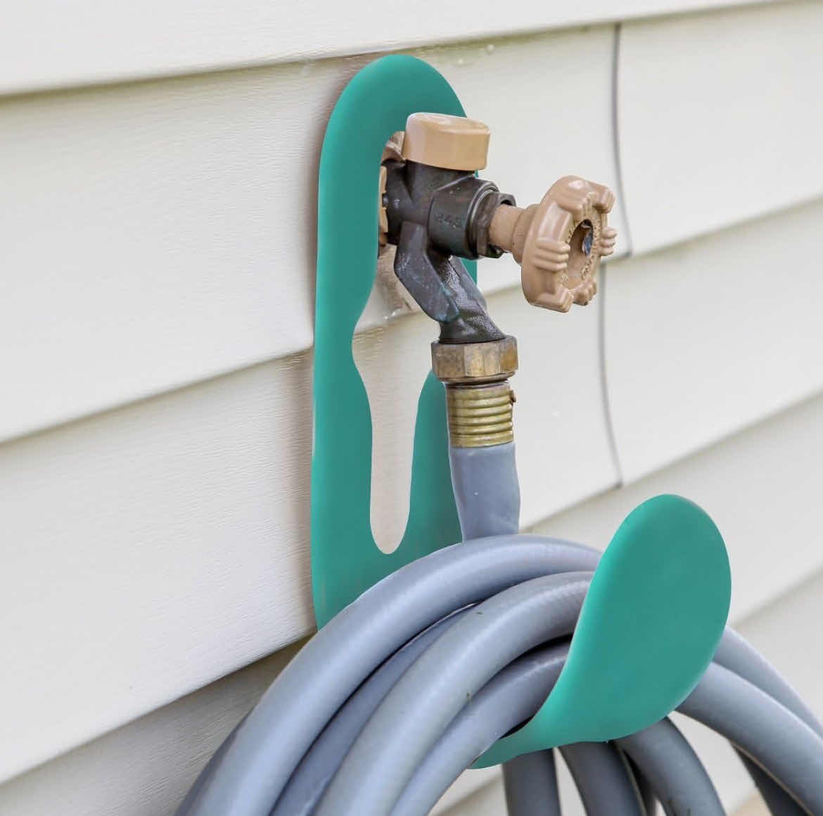 View 3 of BRAND NEW CASE OF 50 HOME-X  WALL MOUNTED FAUCET HOSE HOLDER (GREEN)