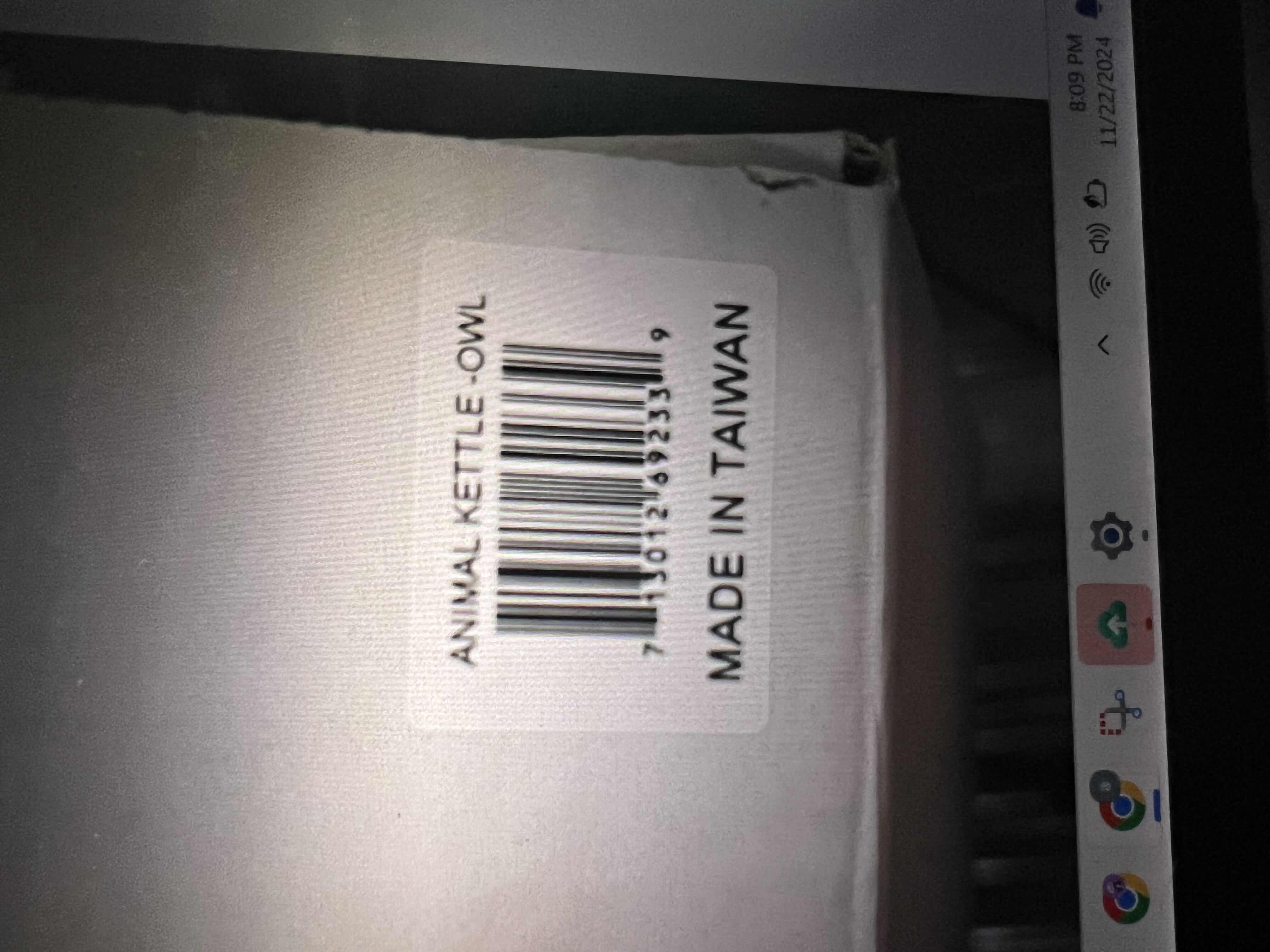 Photo 1 of  BRAND NEW-HOME-X-DECORATIVE OWL, WHISTLING TEA POT. KITCHEN DECOR. 1.9 QT. 7.9” X 7.1” H. WHITE.