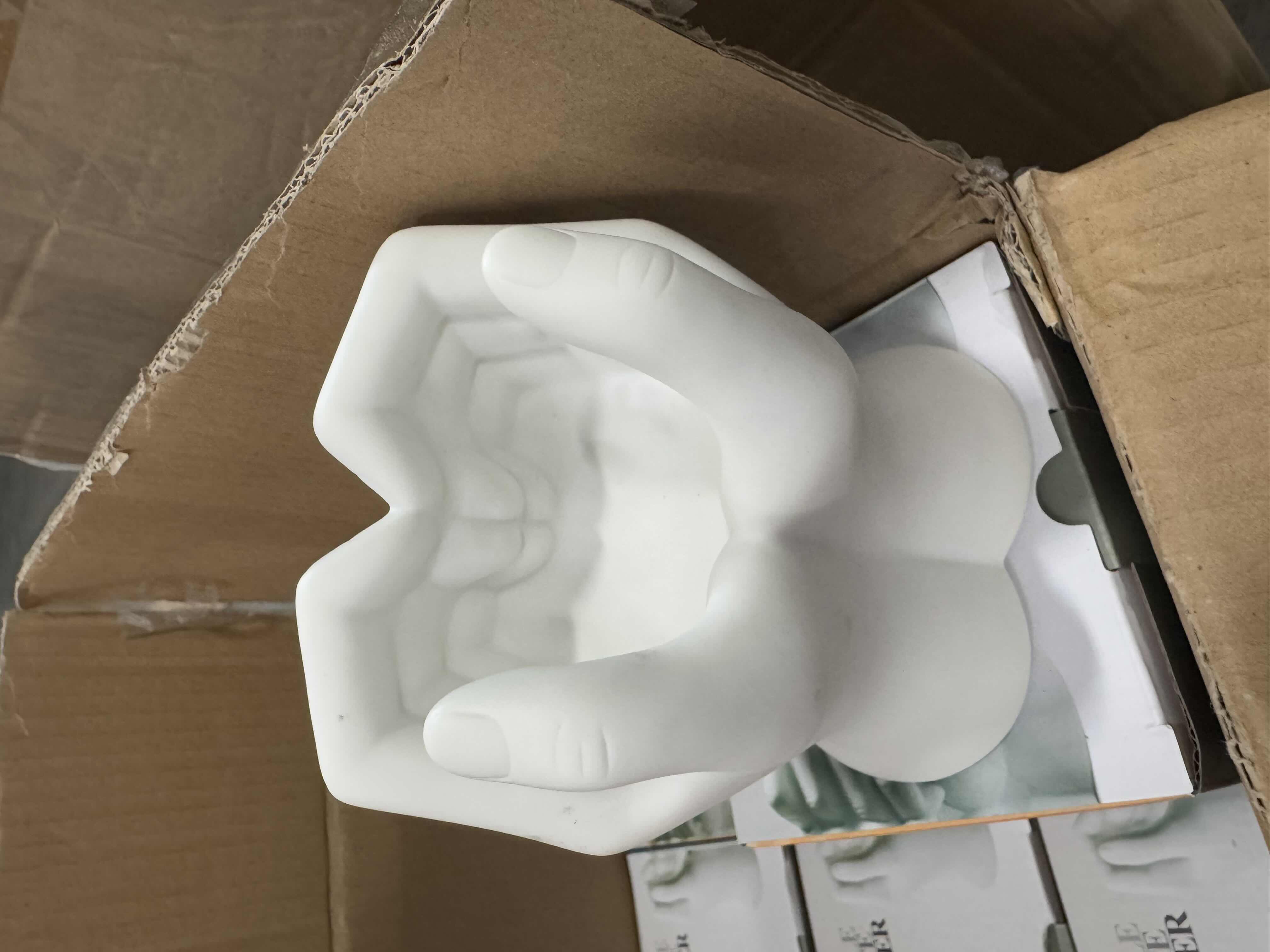 Photo 1 of 2- BRAND NEW HAND SHAPED WHITE MOBILE DEVICE HOLDERS
