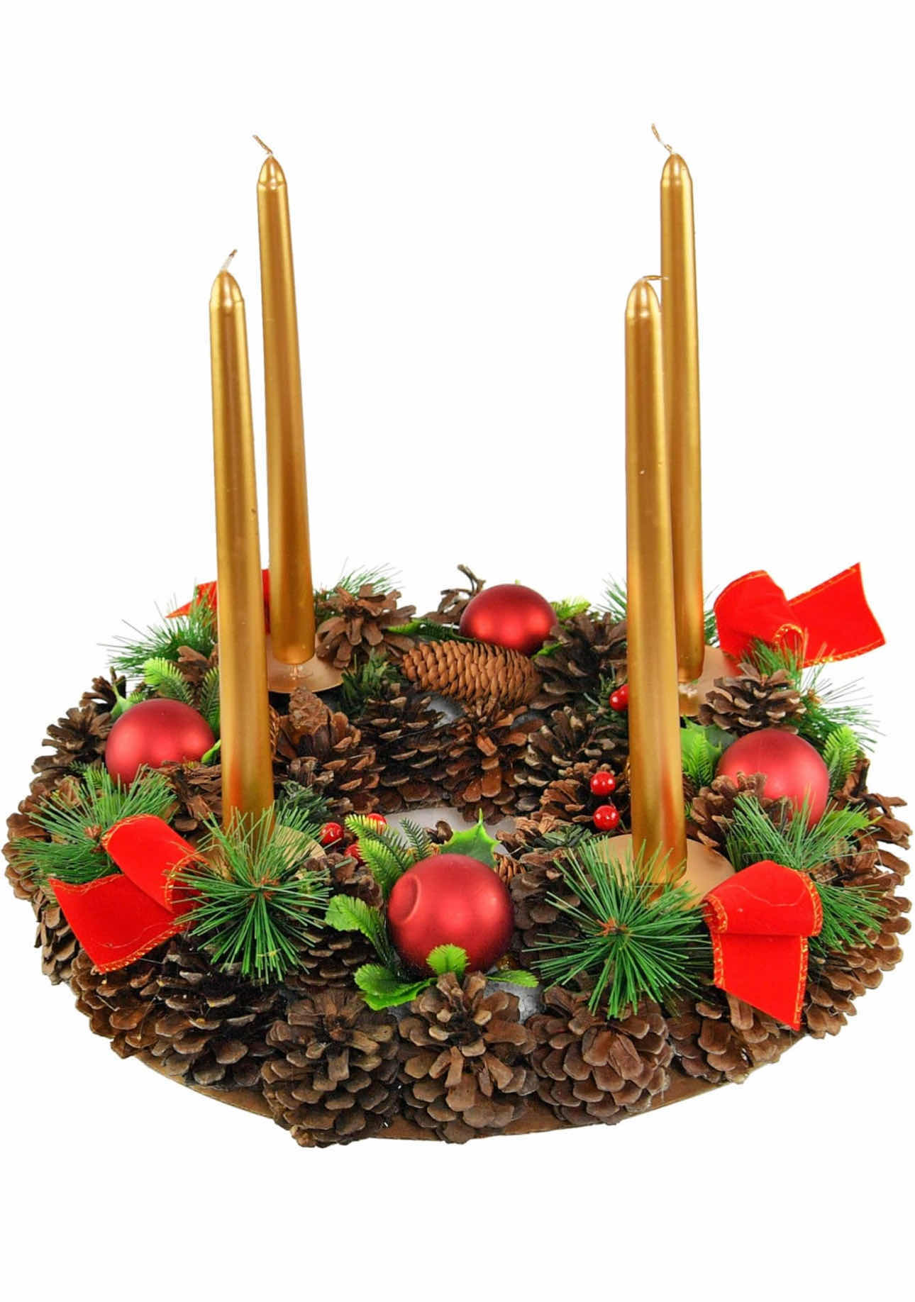 Photo 1 of BRAND NEW CASE OF HOME-X CHRISTMAS WREATH CANDLE HOLDER