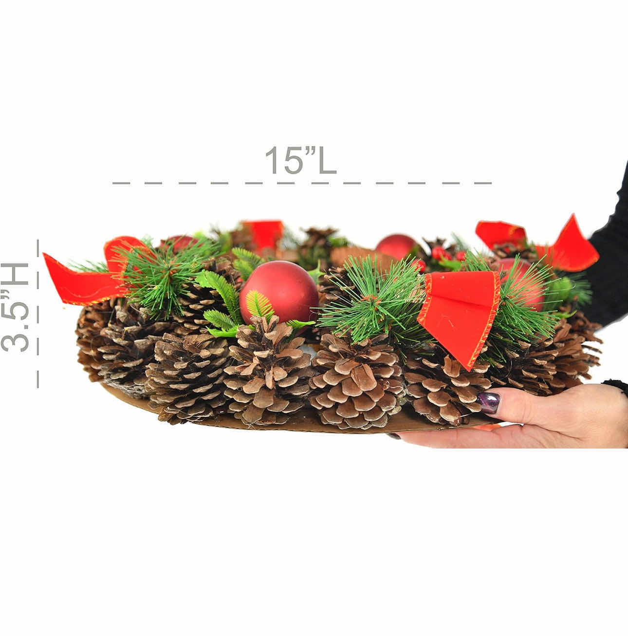 Photo 1 of BRAND NEW CASE OF HOME-X CHRISTMAS WREATH CANDLE HOLDER