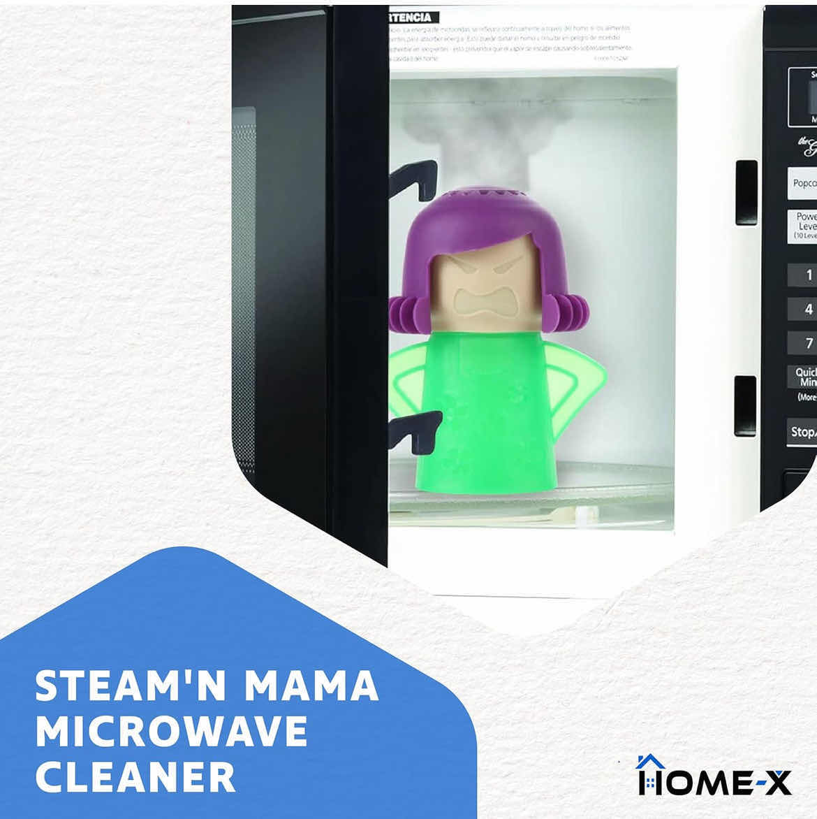 Photo 1 of CASE OF 80 STEAM’N MAMA MICROWAVE STEAM CLEANER, USEFUL AND FUN ANGRY MOM MICROWAVE CLEANER, EASY-TO-USE KITCHEN CLEANING TOOL