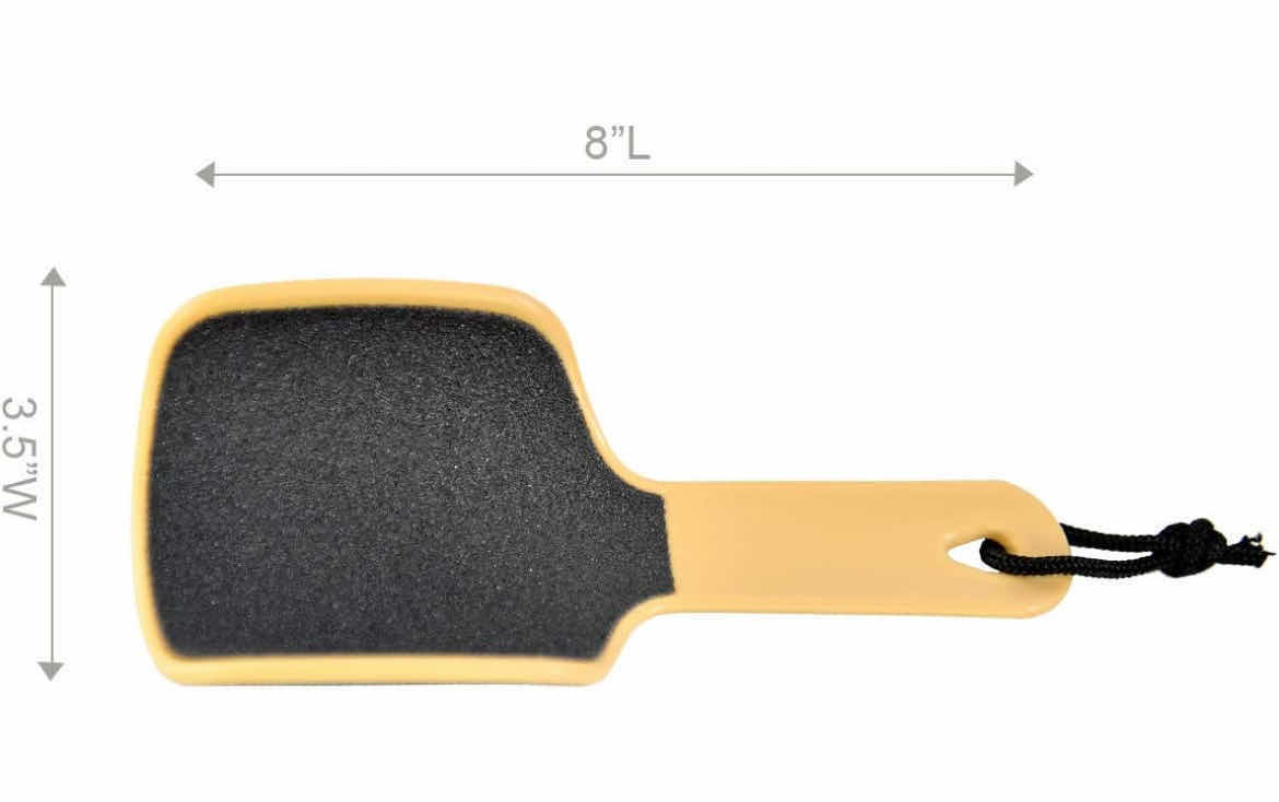 Photo 1 of BOX OF 25 CURVED FOOT FILE, FOOT SCRUBBER, PUMICE STONE, CALLUS REMOVER, PEDICURE TOOL FOR HEELS AND FEET – 8” L X 3.5” W