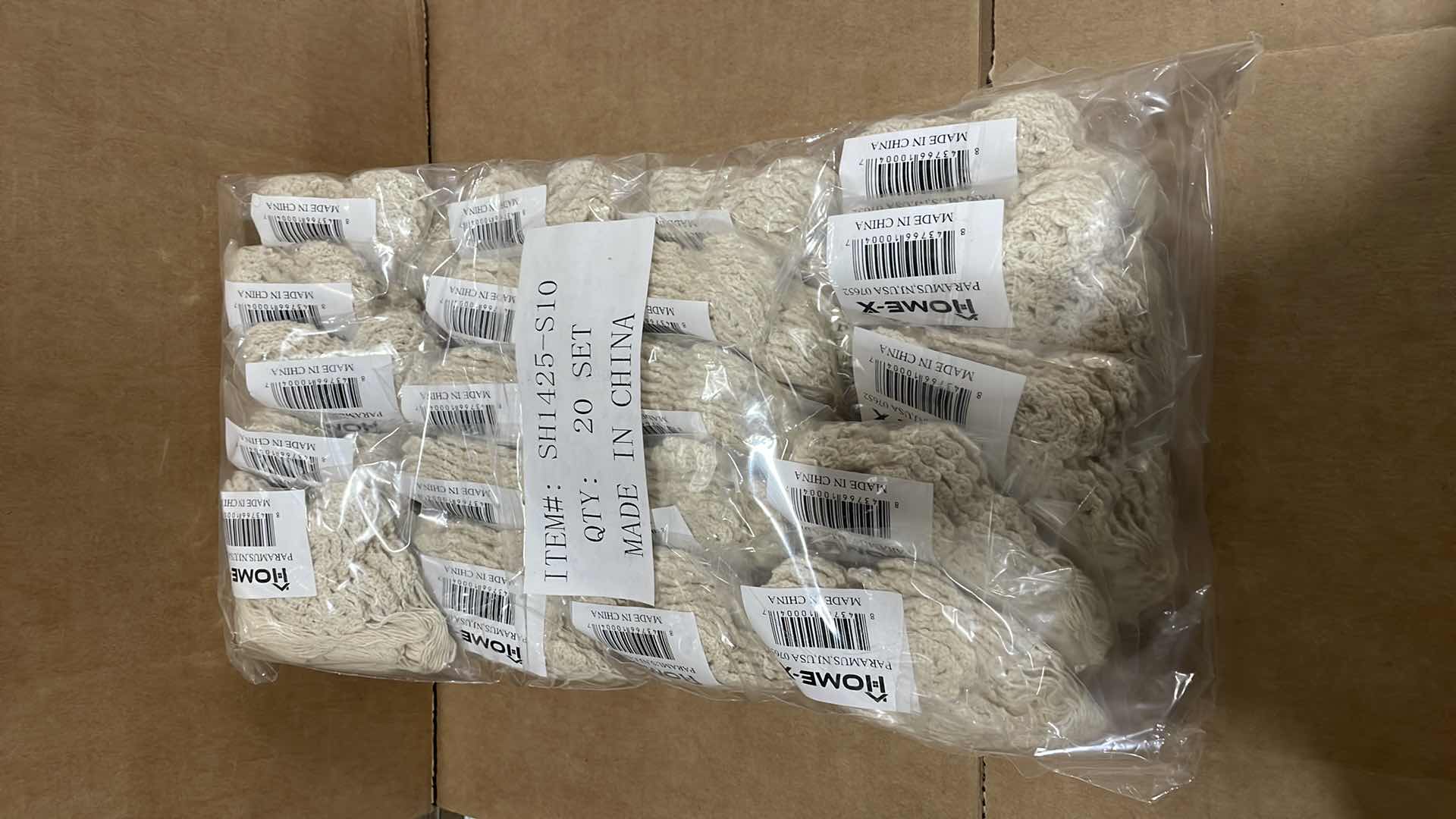 Photo 1 of HOME-X IVORY CROCHETED CROSS BOOKMARKS WITH TASSEL-RELIGIOUS CHURCH GIFTS AND BIBLE STUDY SUPPLIES-SET OF 20-4"H X 3"W