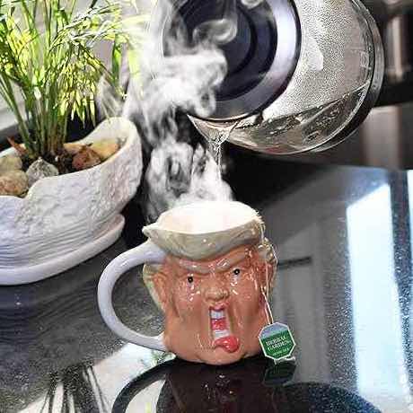 Photo 1 of CASE OF 24 HOME-X DONALD TRUMP MAKE MORNINGS GREAT AGAIN NOVELTY CERAMIC COFFEE TEA CUP MUG