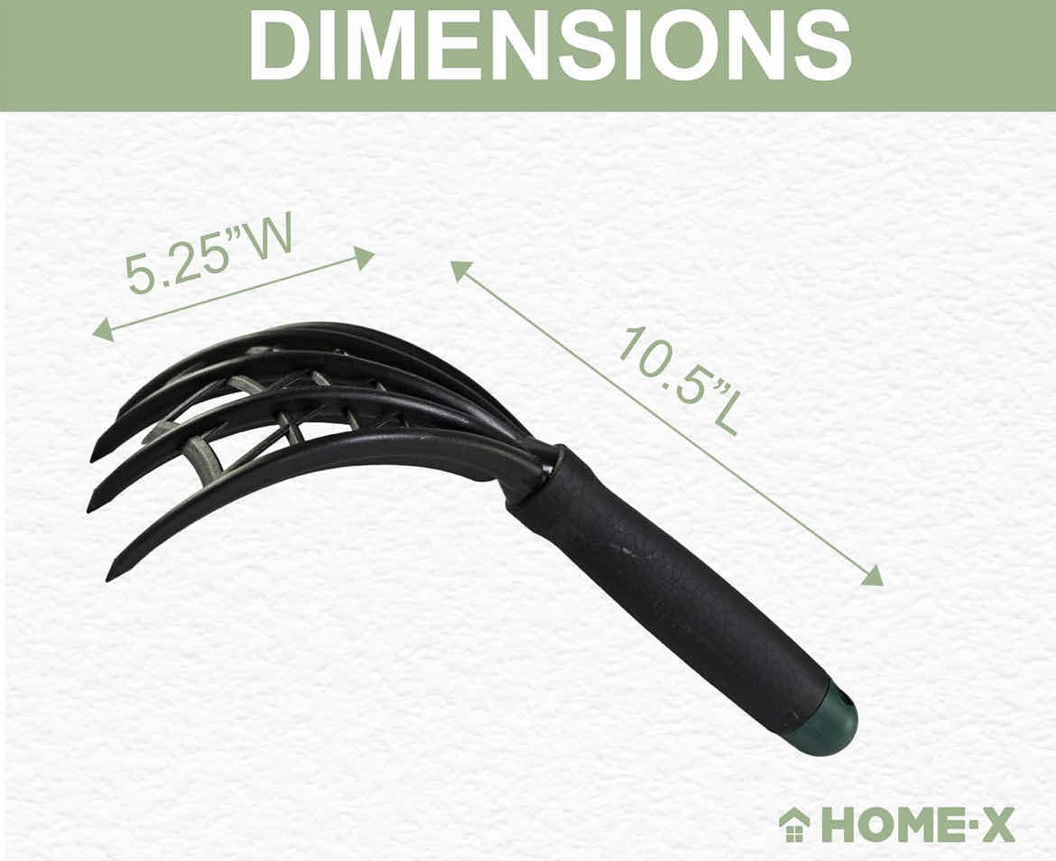 Photo 1 of CASE OF 30 HOME-X WEBBED GARDEN CLAW AND CULTIVATOR DURABLE GARDEN TOOL HAND CLAW CULTIVATOR AND GROUND TOOL RUBBER HANDLE  10-1/2" LONG