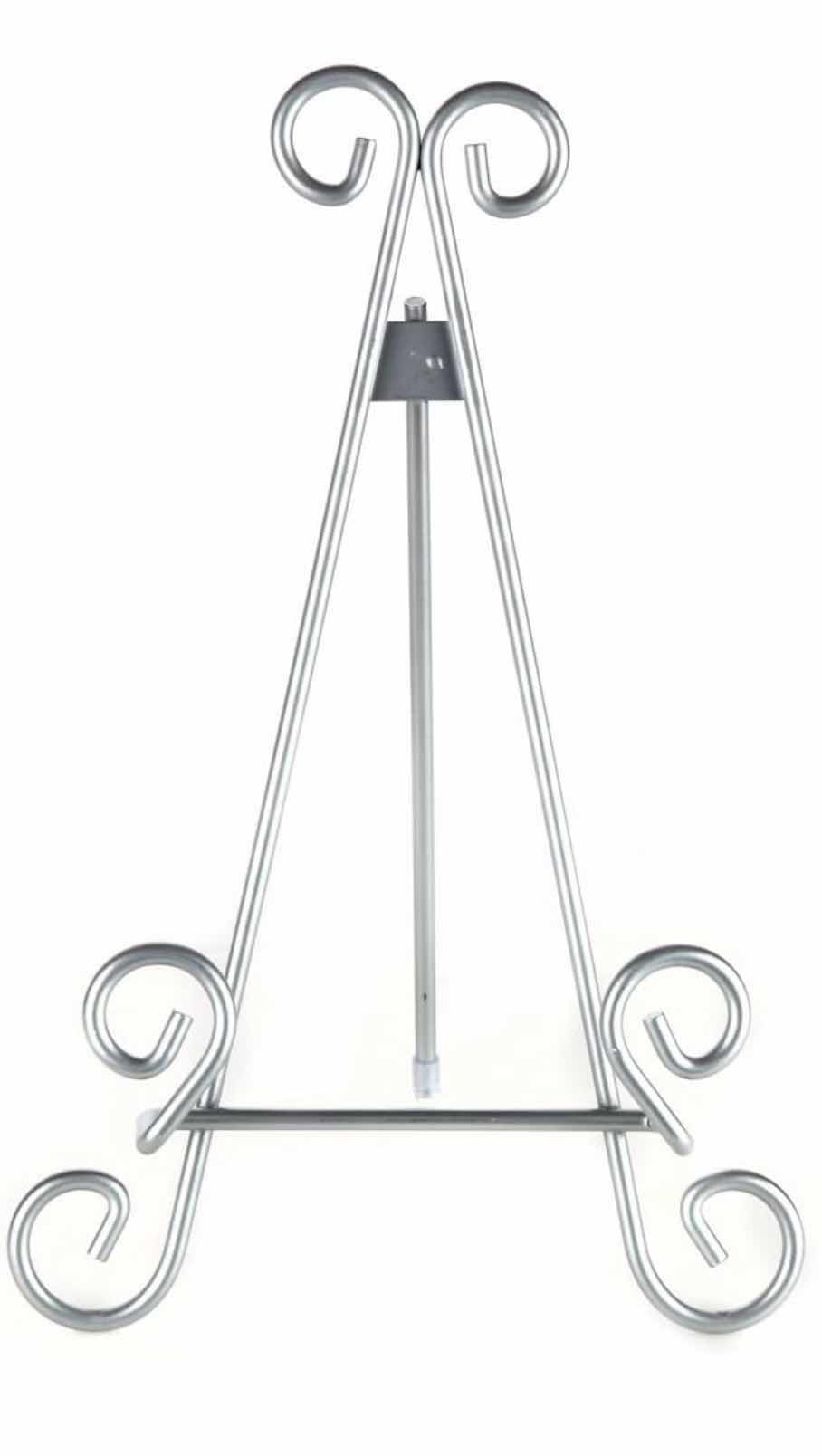 Photo 2 of CASE OF 10 HOME-X 33 CM SILVER FINISH METAL EASEL PLATE DISPLAY PHOTO HOLDER STAND