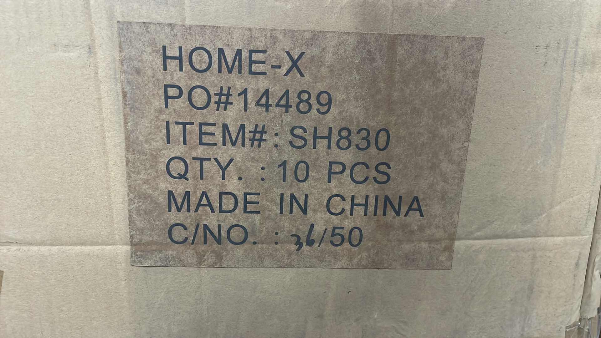 Photo 1 of CASE OF 10 HOME-X PORTABLE CANVAS YARN BAG, FEATURES A HOLE FOR YARN IN USE, GREY