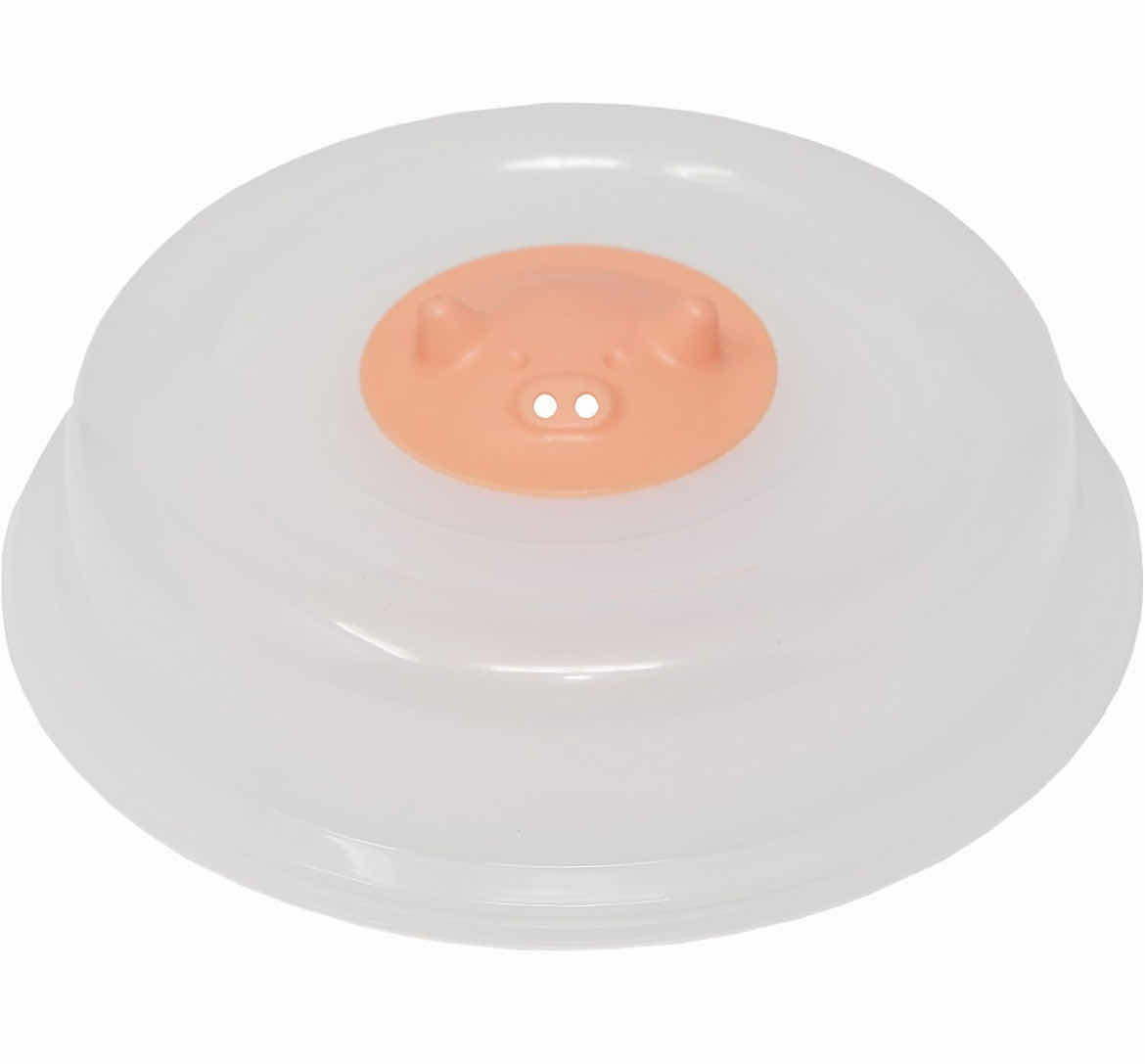 Photo 1 of CASE OF 24 MISS PINKY PEGGY VENTED MICROWAVE COVER, THE PERFECT ADDITION TO ANY KITCHEN, (2.5" H X 10.25" DIA.)