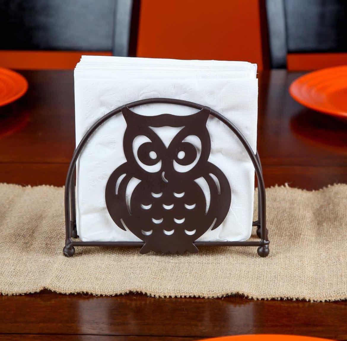 Photo 1 of CASE OF 48 HOME-X BRONZE OWL DESIGN NAPKIN HOLDER