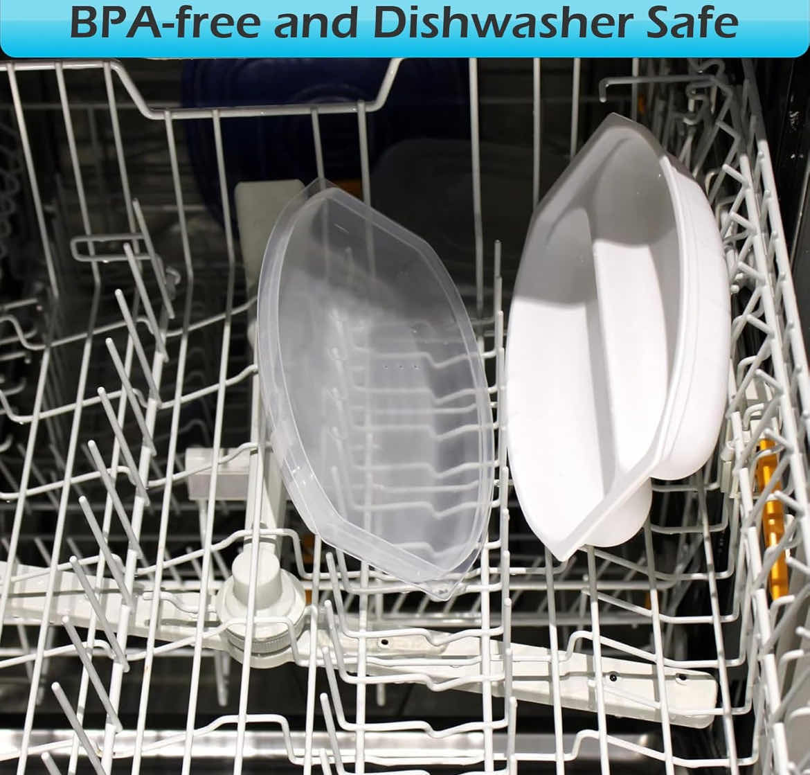 Photo 1 of CASE OF 48 HOME-X - MICROWAVE CORN STEAMER WITH LID, AIRTIGHT LID STEAMS FOR DELICIOUS AND PERFECTLY COOKED CORN ON THE COB IN MINUTES