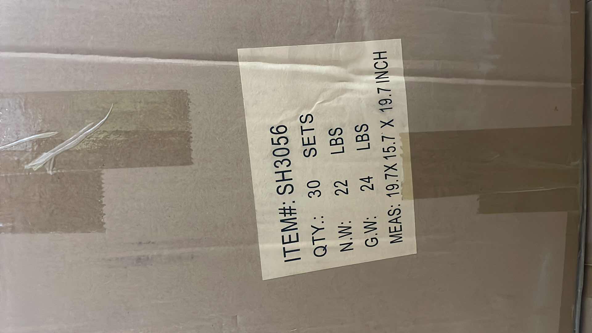 Photo 1 of CASE OF 30 HOME-X COLLAPSIBLE BUCKET PORTABLE BUCKET FOR CLEANING PLASTIC BUCKET FOR OUTDOOR OR INDOOR USE 
10" D x 8 ½” H, 1.3 GALLON CAPACITY BLUE/WHITE