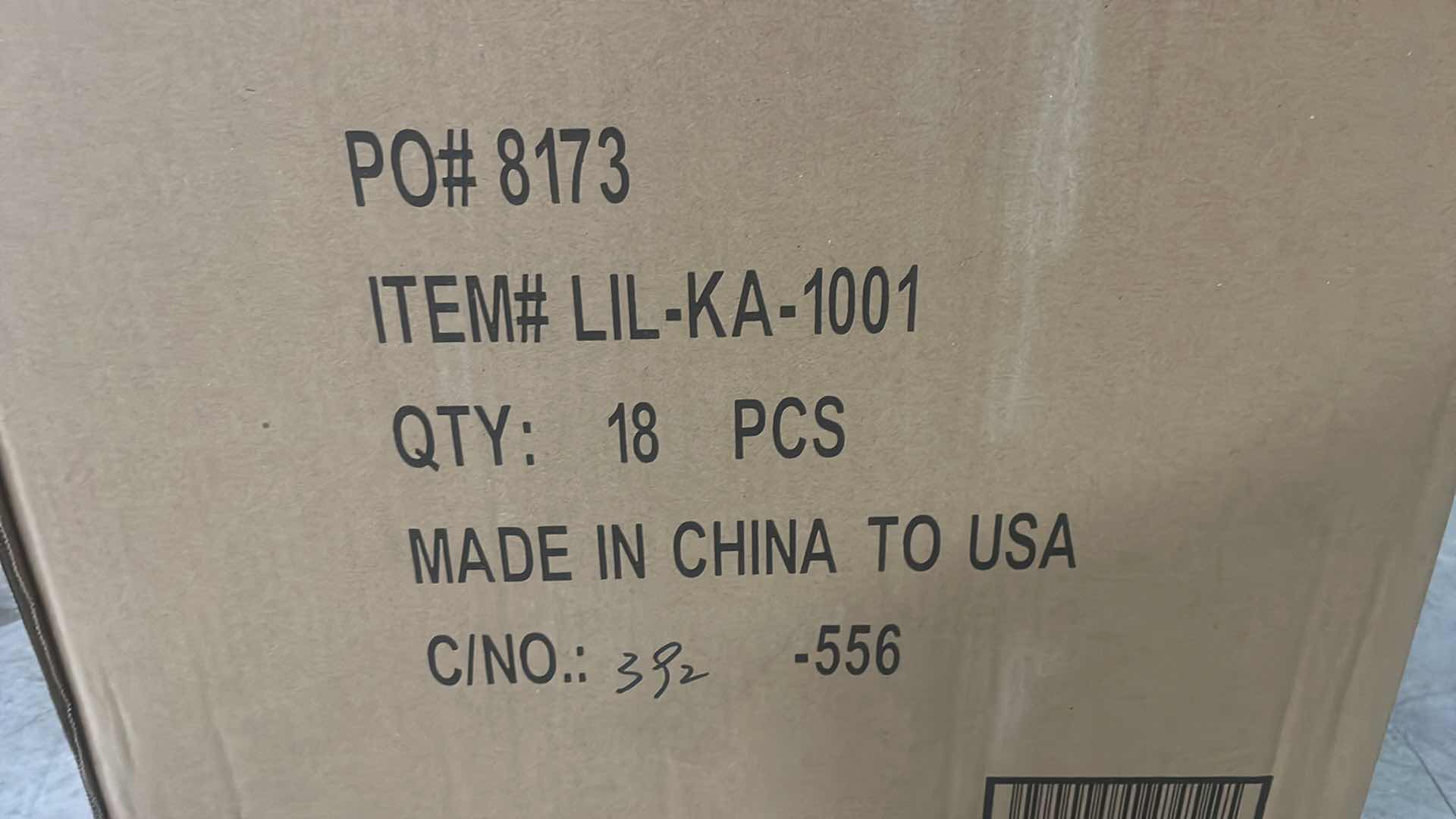 Photo 1 of CASE OF 18 ARAD 3PC ACRYLIC COTTON BALL AND SWAB HOLDER