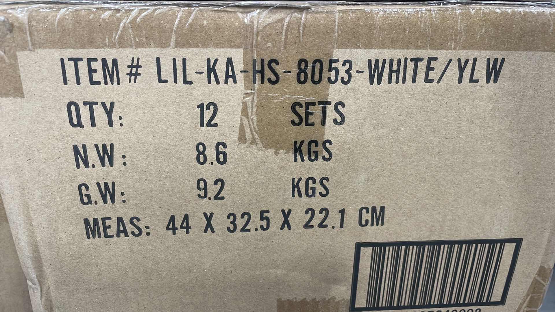 Photo 1 of CASE OF 12 ARAD HAND CUP PEN/PENCIL HOLDER WHITE/YELLOW