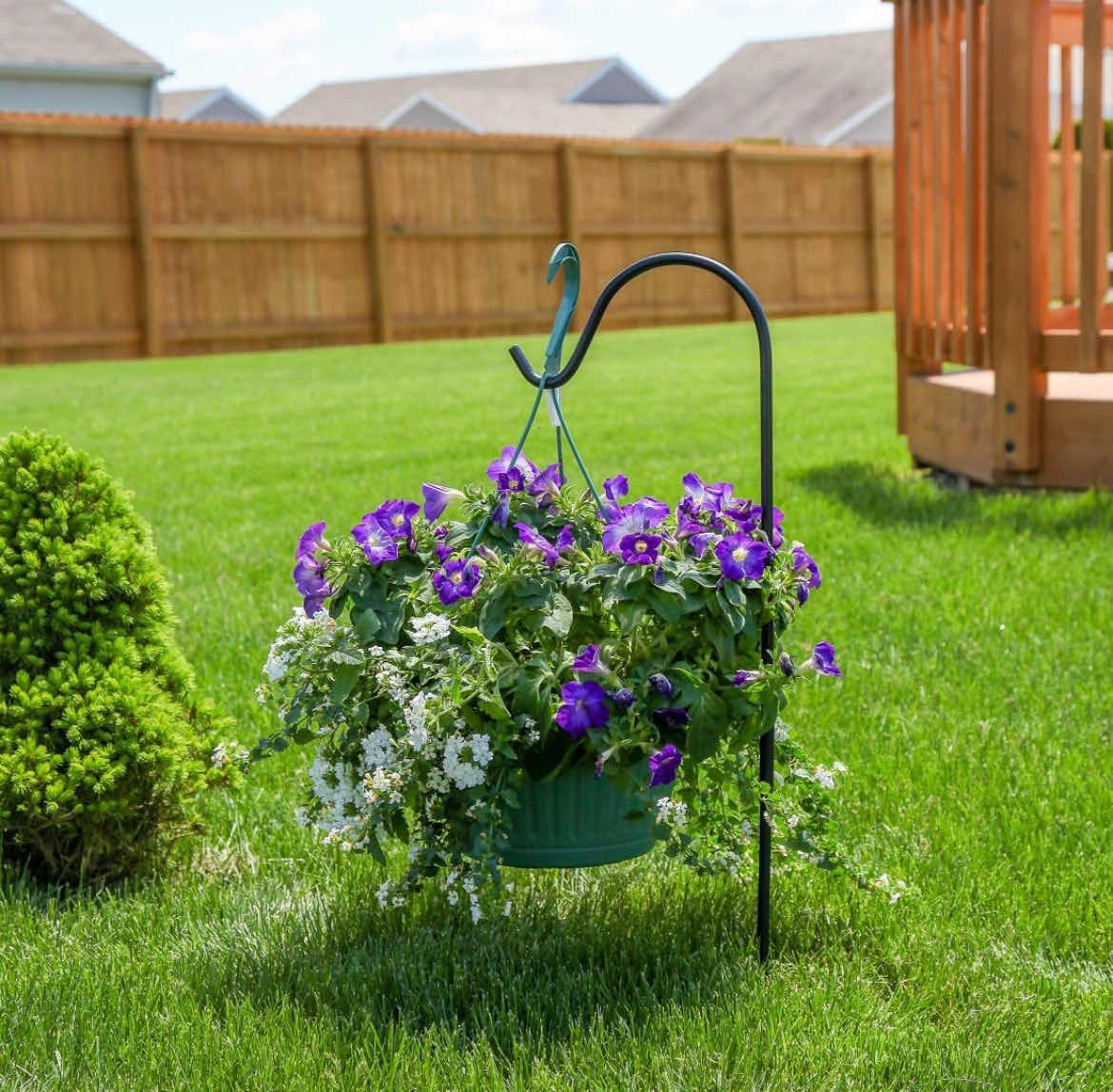 Photo 1 of CASE OF 10 HOME-X 48” ADJUSTABLE HEIGHT IN GROUND SHEPHERDS HOOK