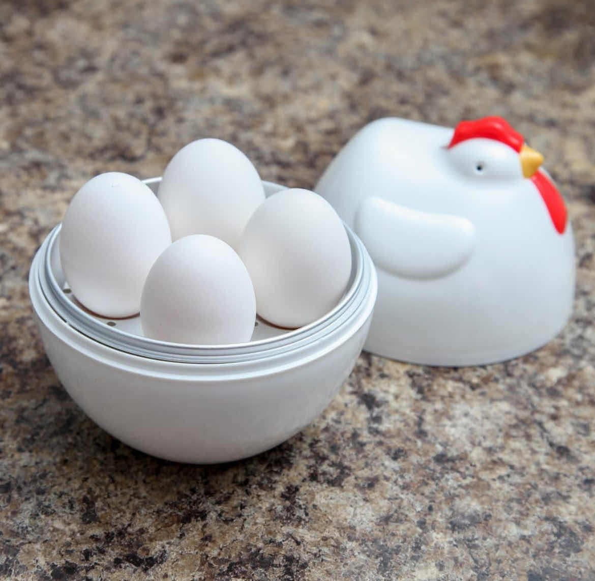 Photo 3 of CASE OF 15 HOME X MICROWAVE CHICKEN DESIGN EGG BOILER